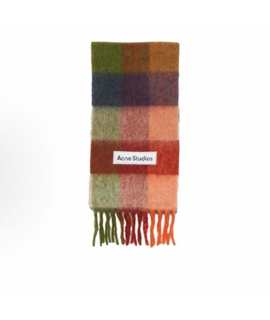 ACNE STUDIOS Мульти шерстяной шарф, фото 2