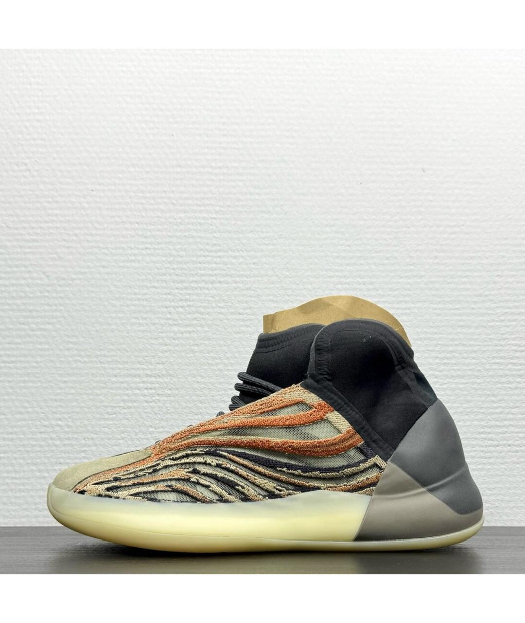 ADIDAS YEEZY Коричневые высокие кроссовки / кеды, фото 9