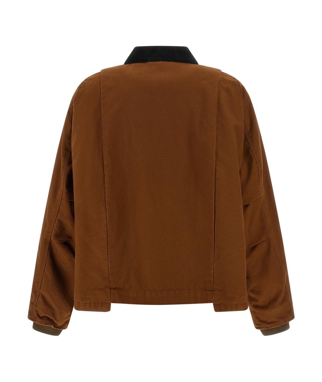 SACAI Коричневая хлопковая куртка, фото 2