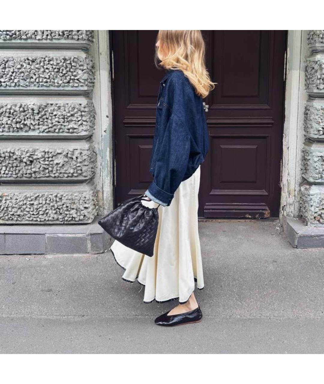 BOTTEGA VENETA Черная кожаная сумка с короткими ручками, фото 7