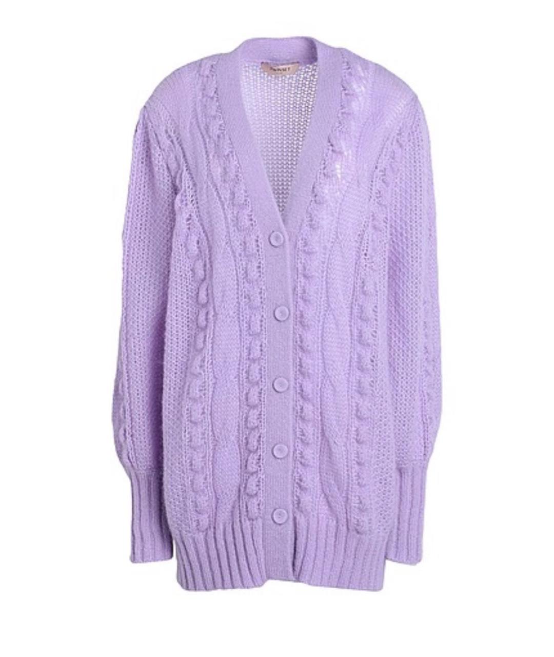 TWIN-SET Фиолетовый кардиган, фото 1