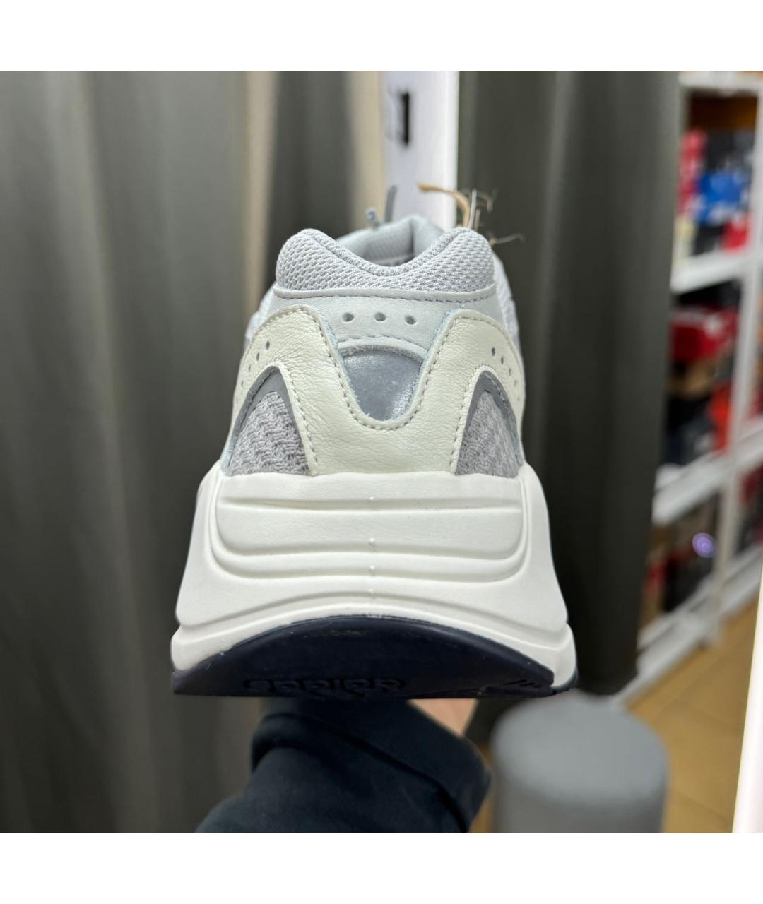 ADIDAS YEEZY Серые текстильные низкие кроссовки / кеды, фото 6