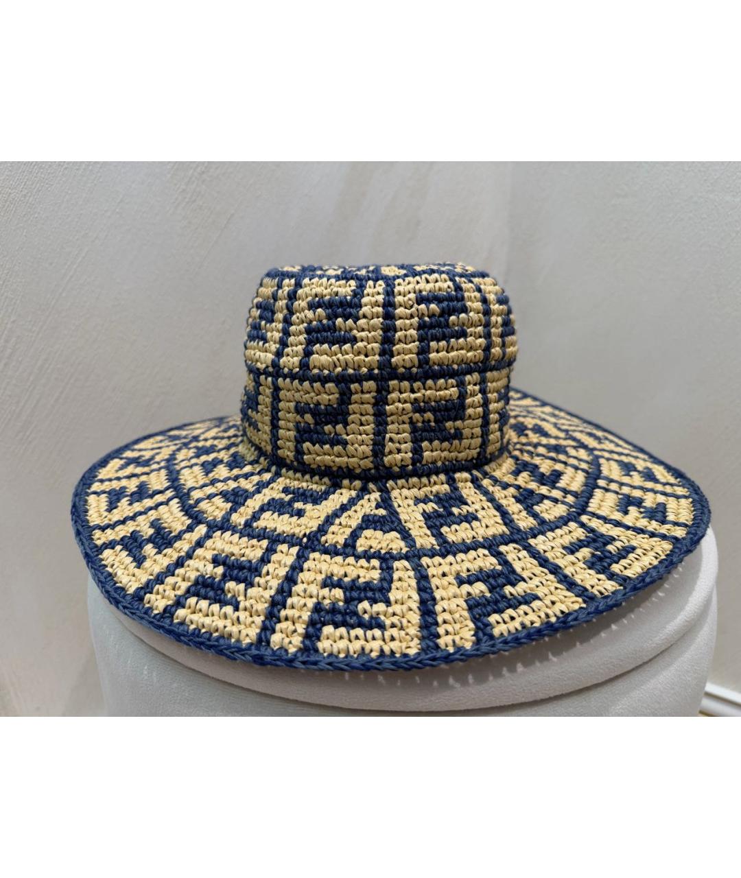 FENDI Бежевая хлопковая шляпа, фото 5