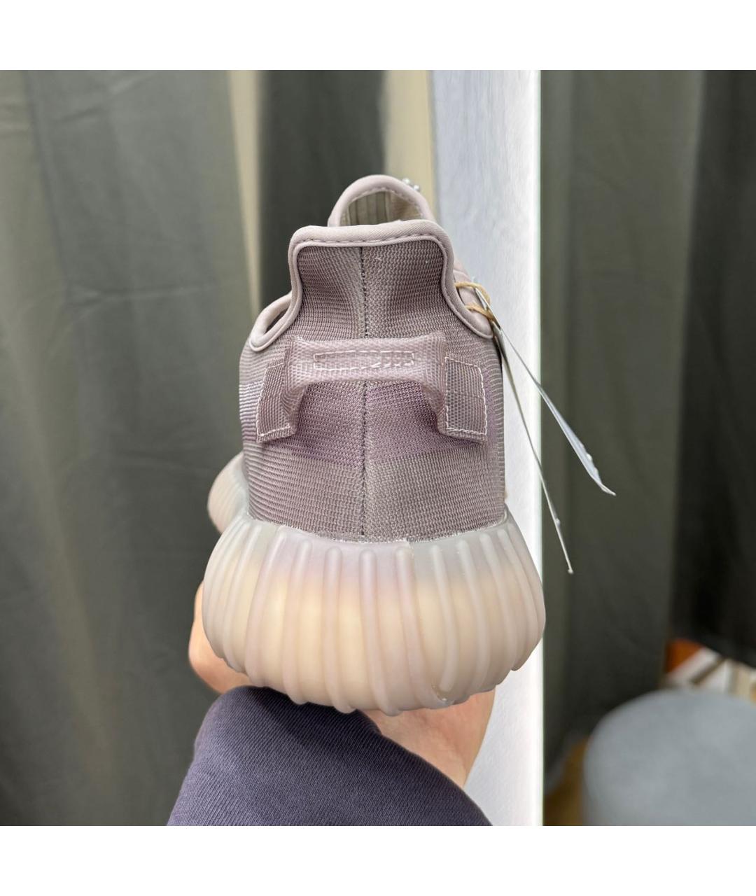 ADIDAS YEEZY Хаки текстильные низкие кроссовки / кеды, фото 6