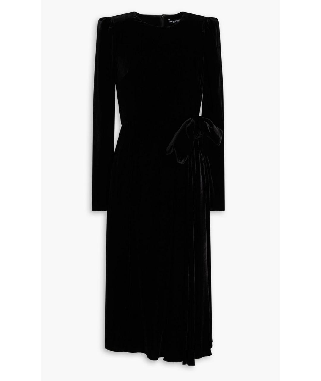 DOLCE&GABBANA Черное коктейльное платье, фото 4