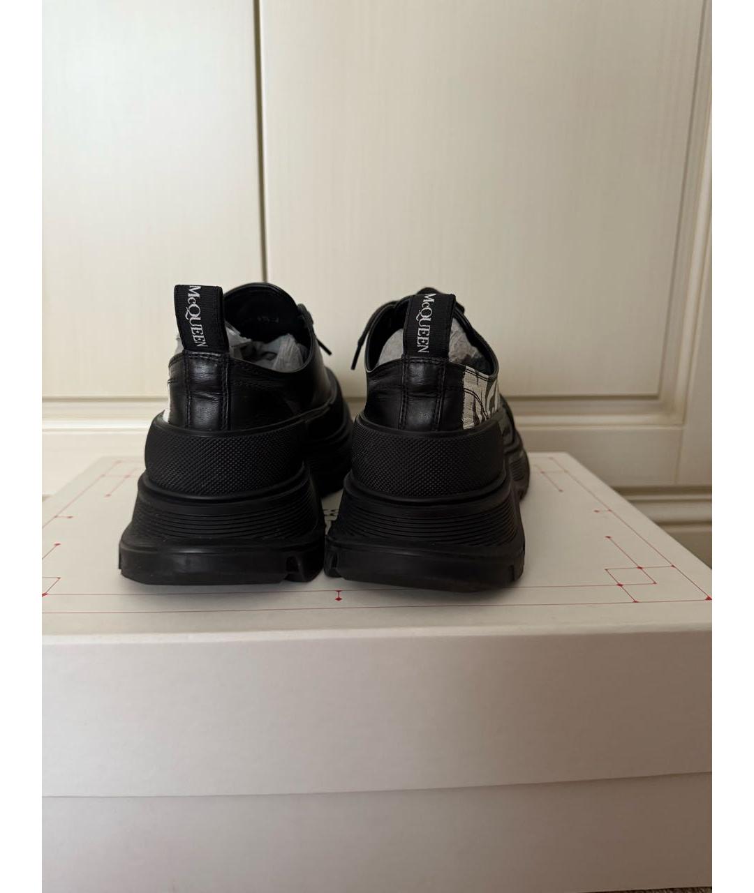 ALEXANDER MCQUEEN Черные низкие ботинки, фото 3