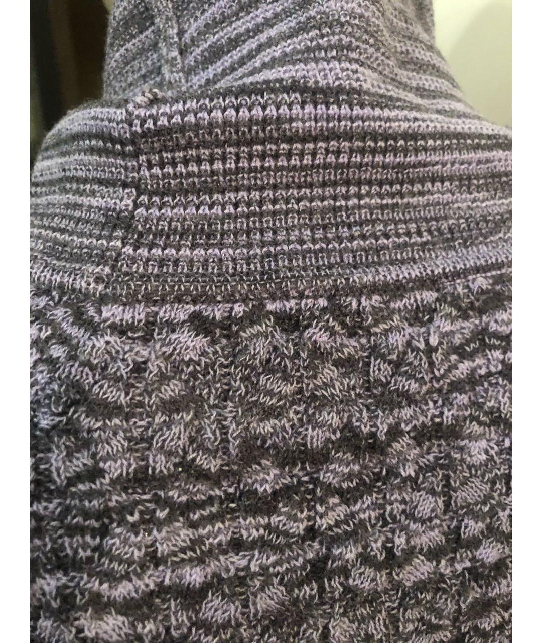 MISSONI Фиолетовое шерстяное повседневное платье, фото 5