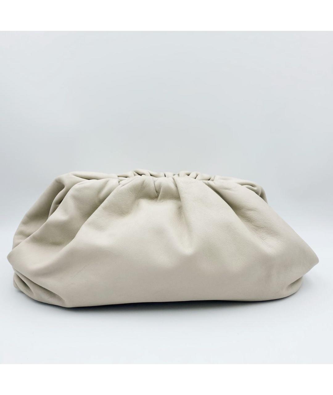 BOTTEGA VENETA Бежевая кожаная сумка с короткими ручками, фото 3