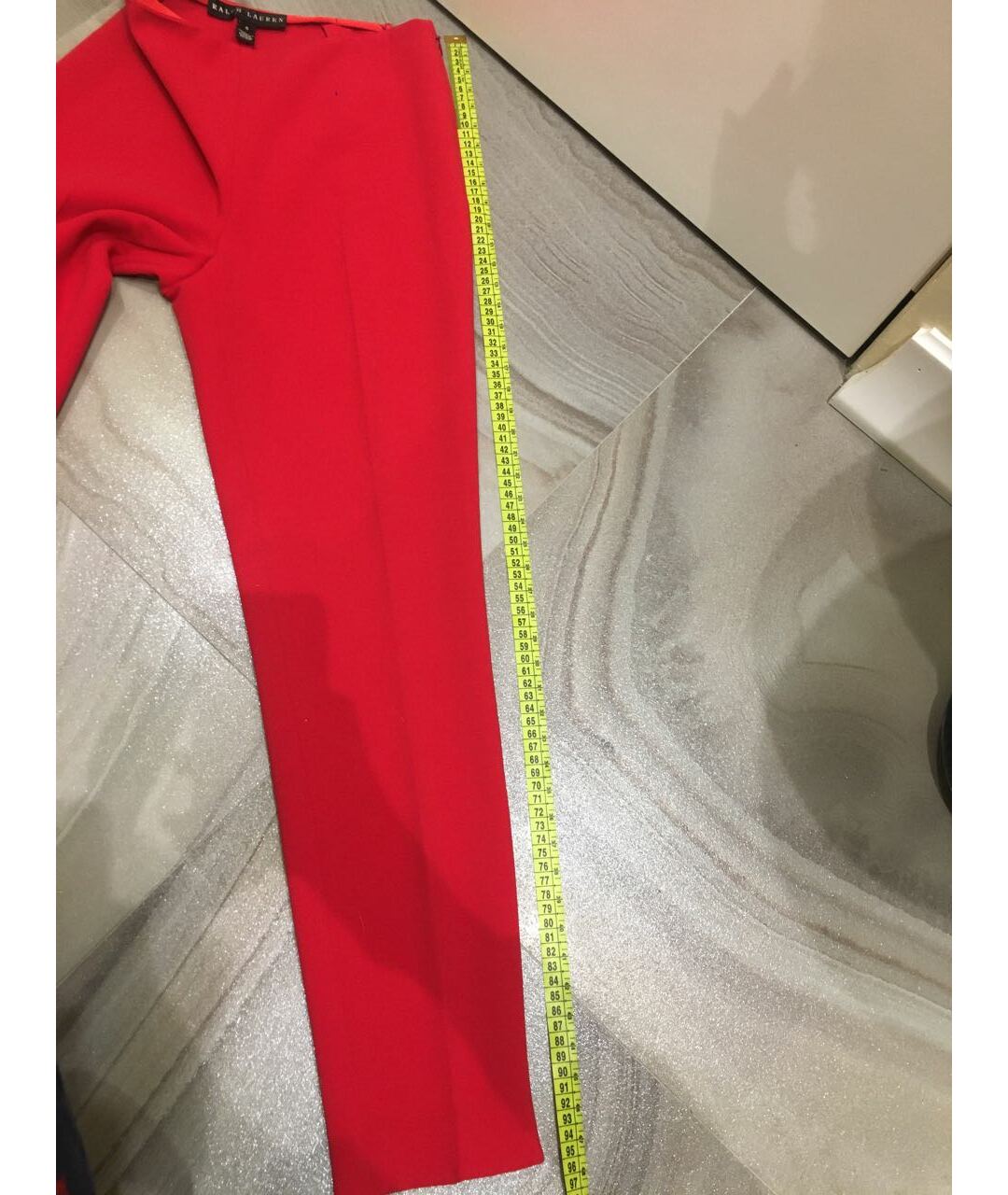 RALPH LAUREN PURPLE LABEL Красные шерстяные брюки узкие, фото 3