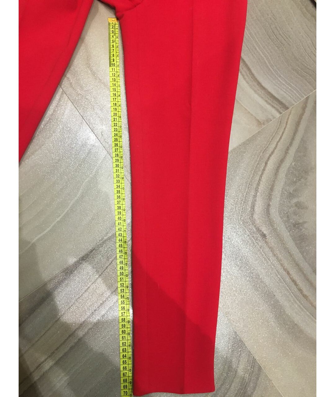 RALPH LAUREN PURPLE LABEL Красные шерстяные брюки узкие, фото 5