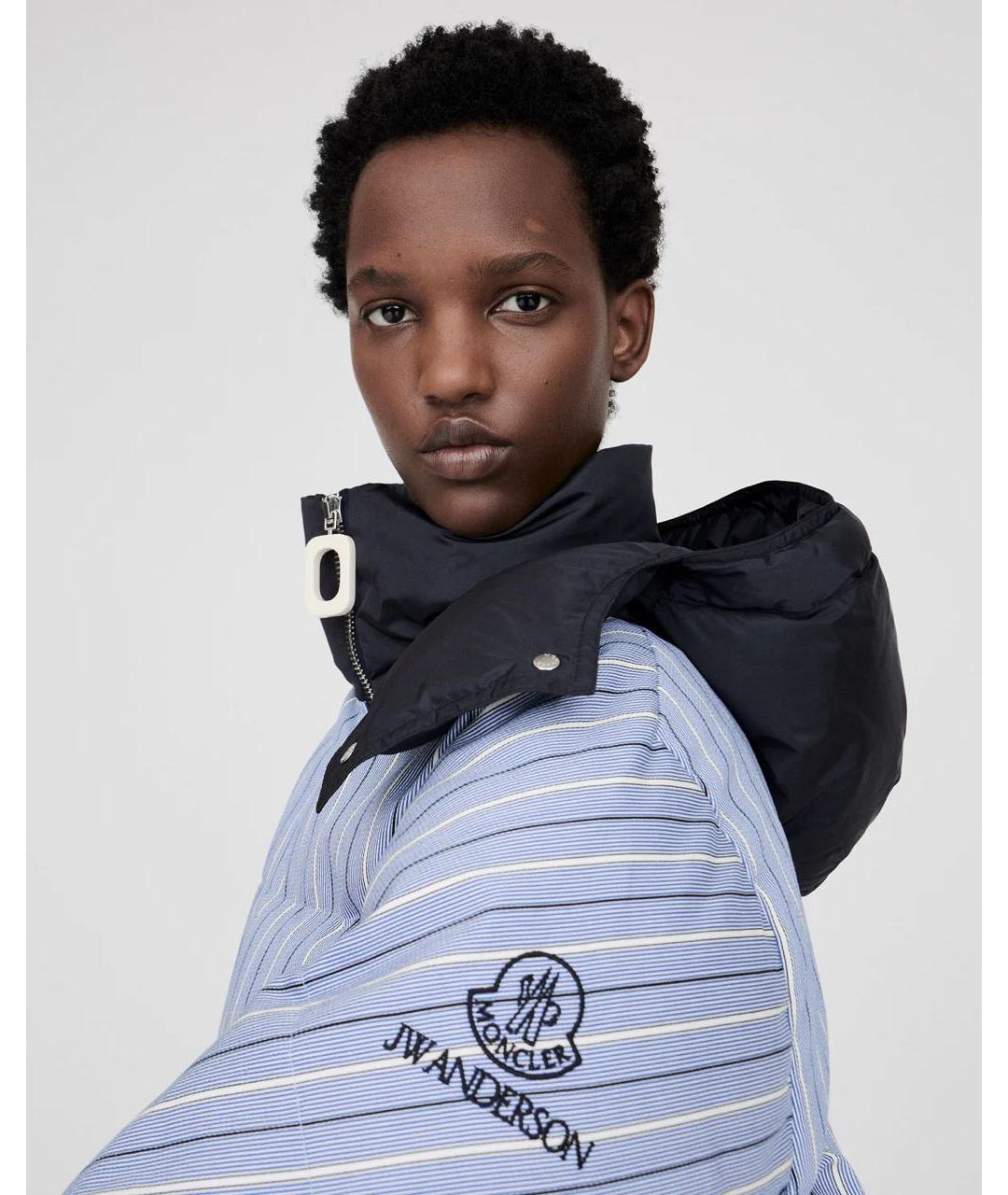 J.W.ANDERSON Голубая полиэстеровая куртка, фото 4