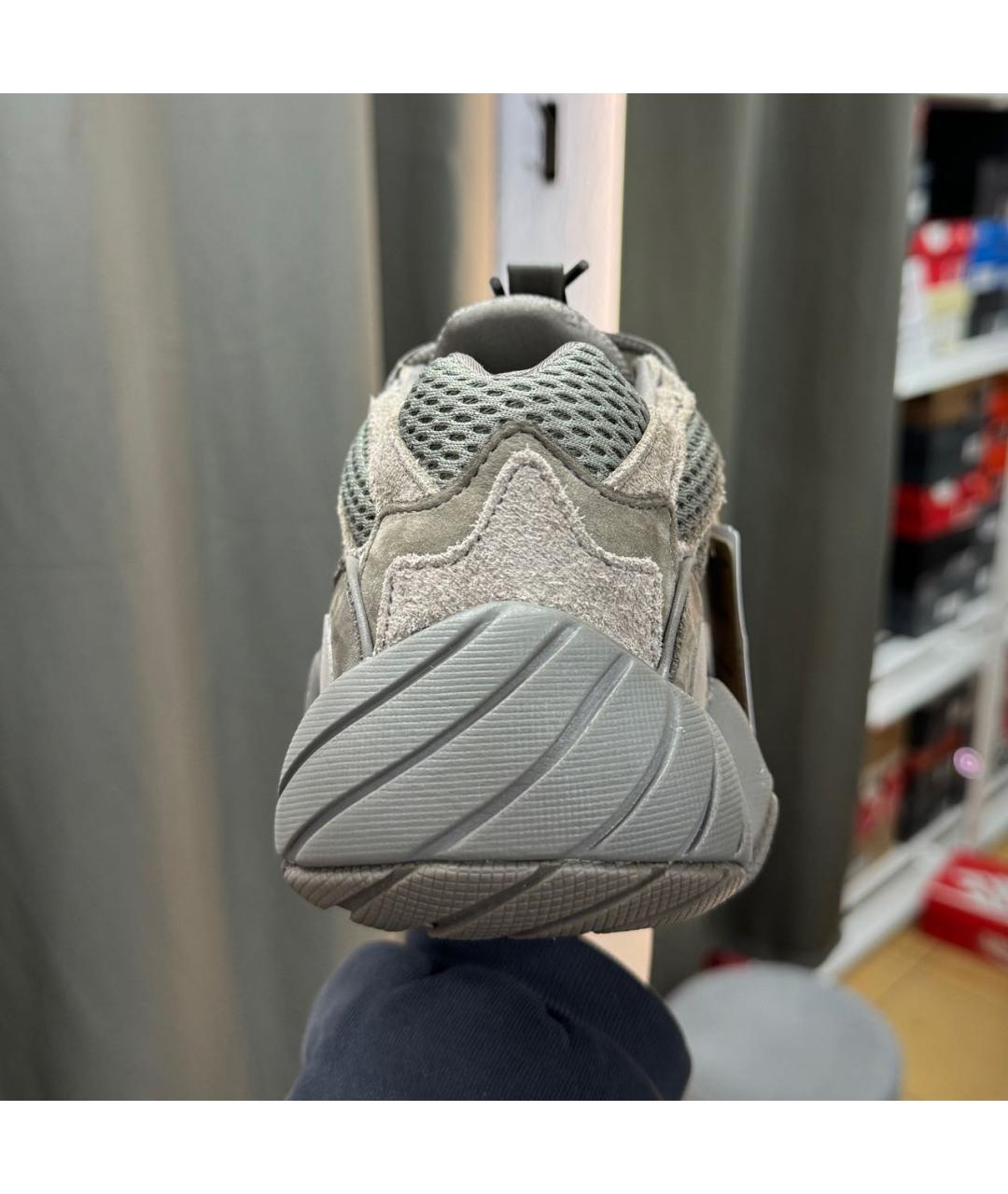 ADIDAS YEEZY Коричневые замшевые низкие кроссовки / кеды, фото 6