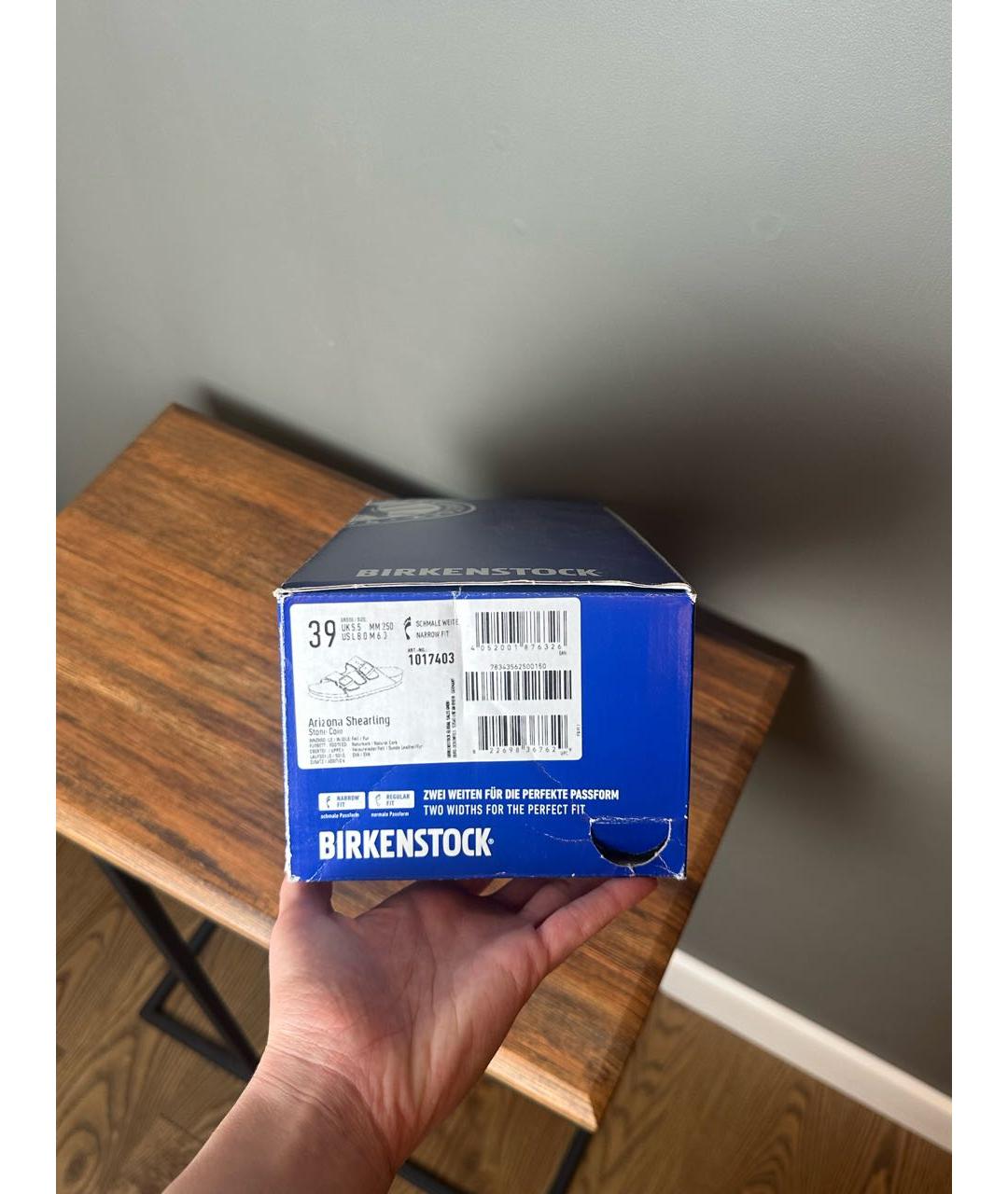 BIRKENSTOCK Серые замшевые сандалии, фото 8