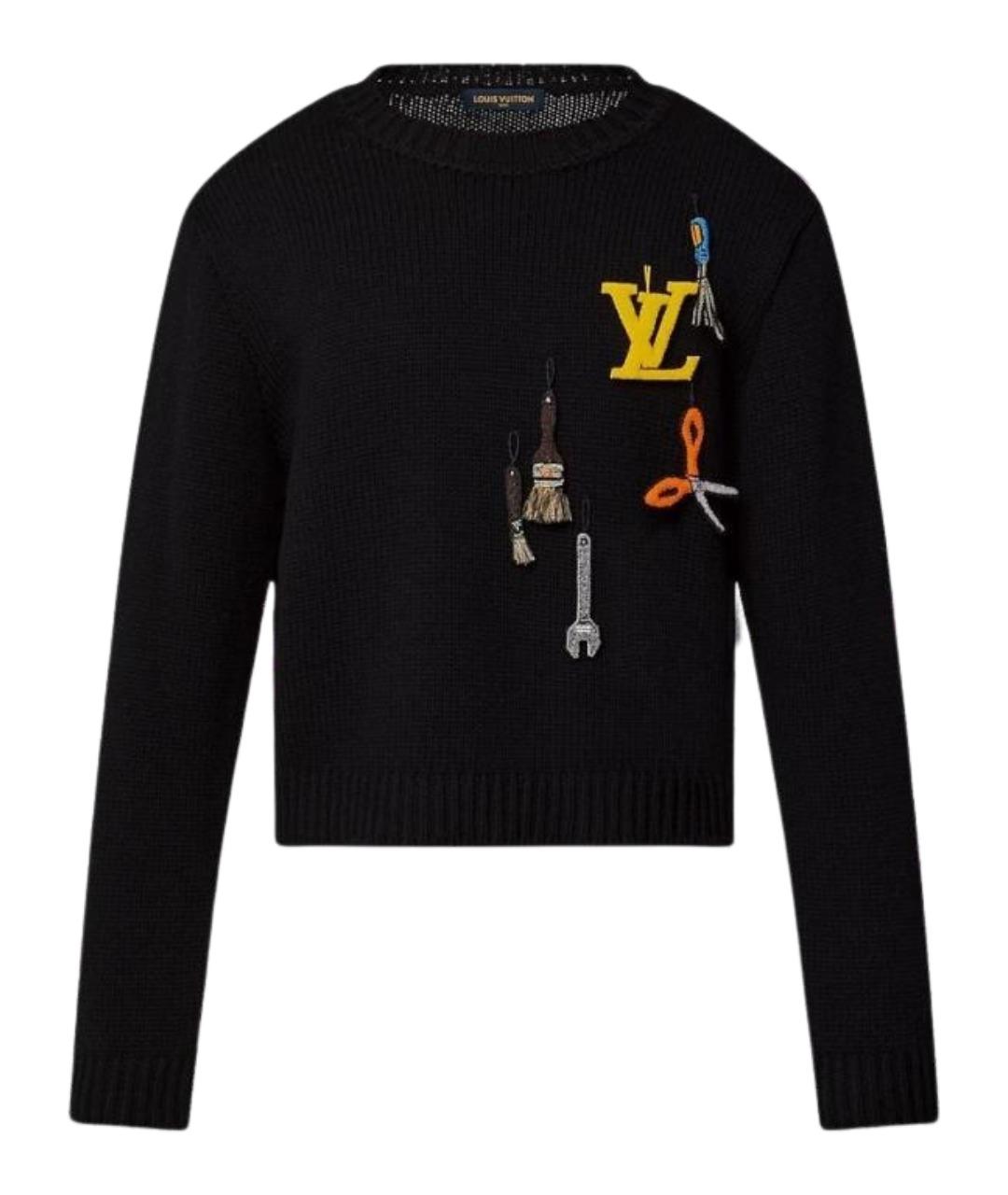 LOUIS VUITTON Черный джемпер / свитер, фото 1