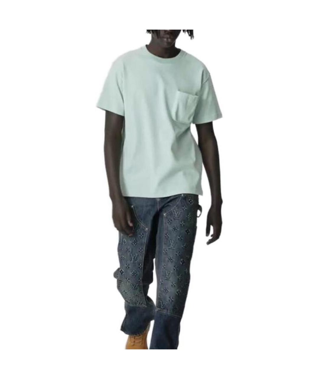 LOUIS VUITTON Зеленая футболка, фото 2