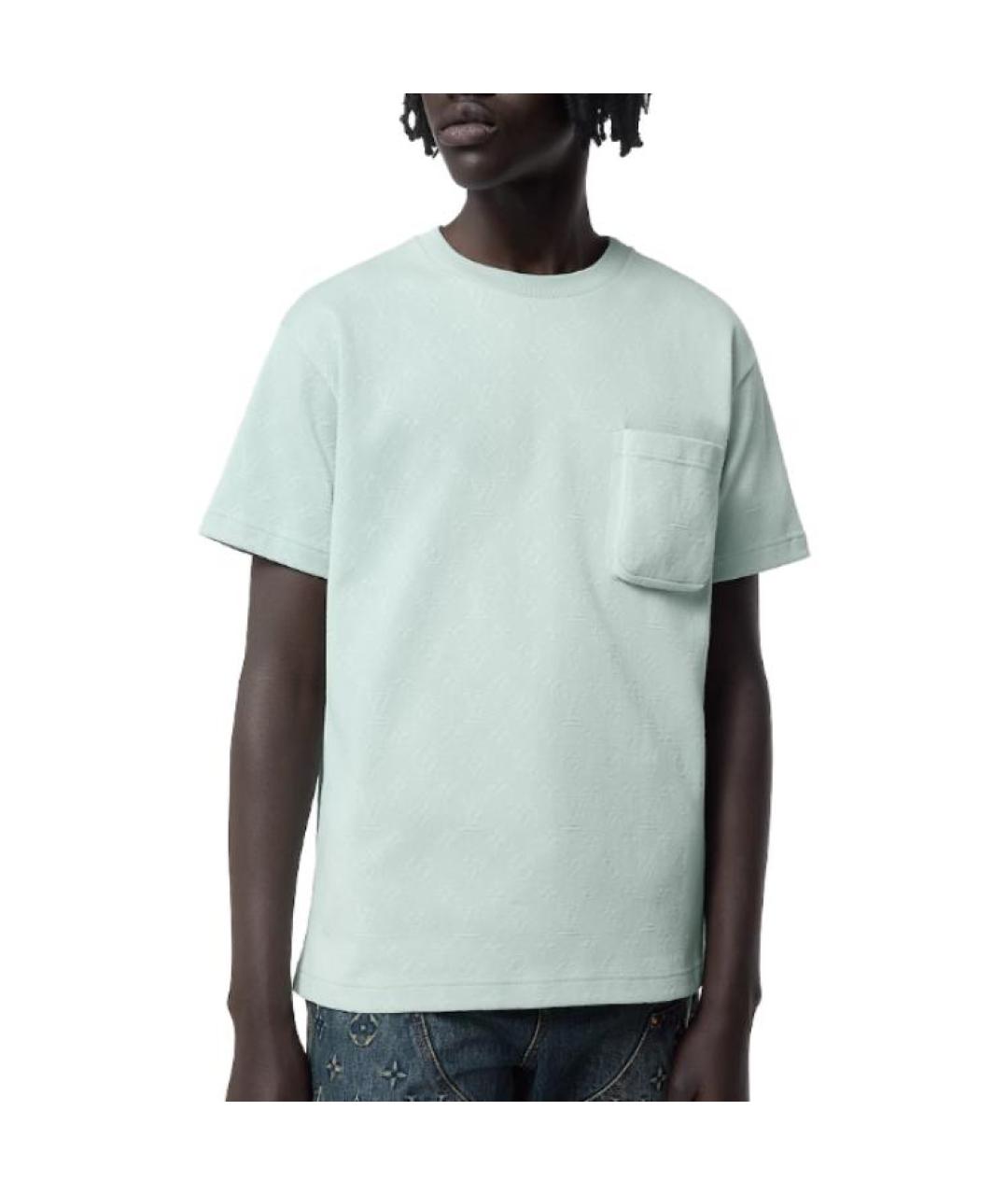 LOUIS VUITTON Зеленая футболка, фото 5