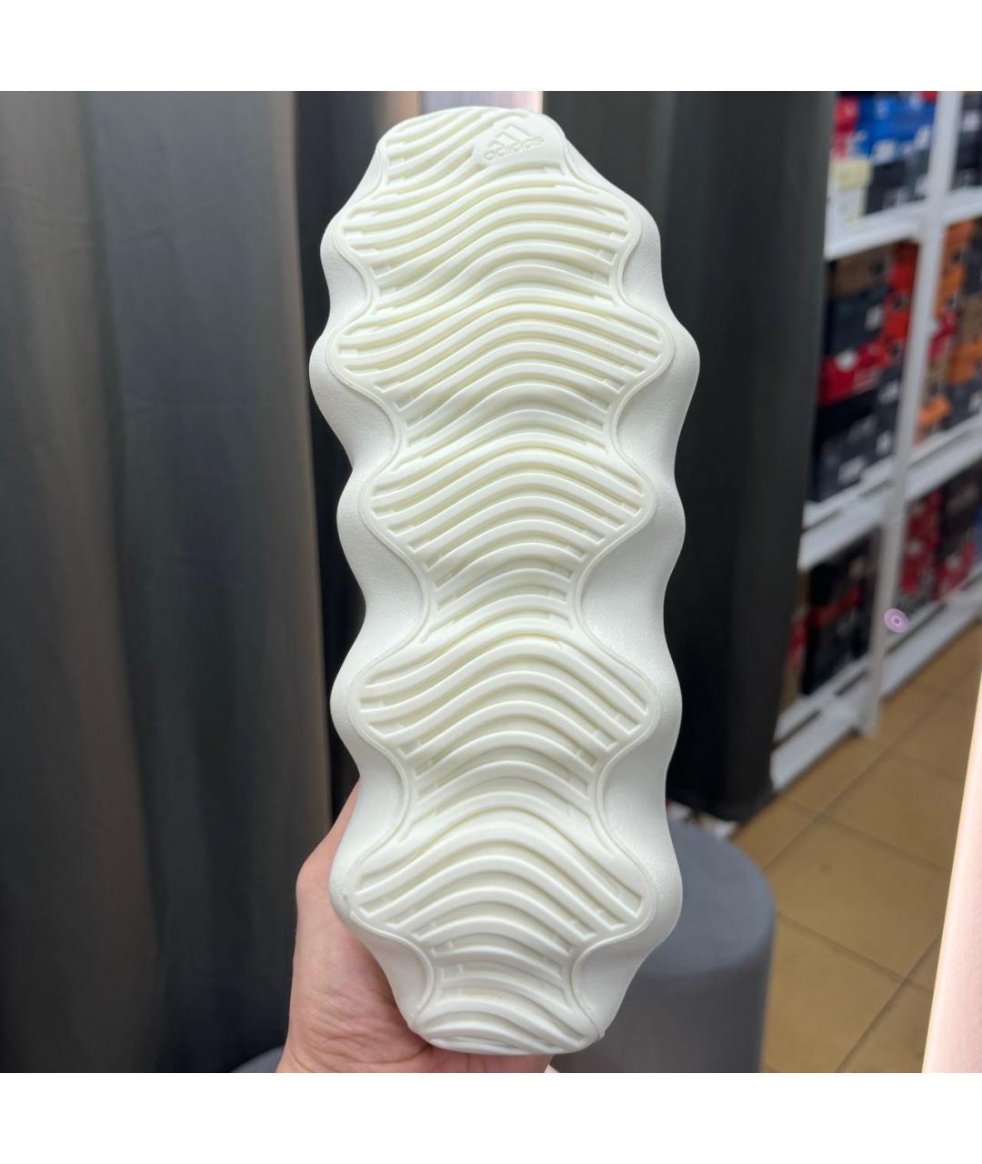 ADIDAS YEEZY Серые текстильные низкие кроссовки / кеды, фото 7