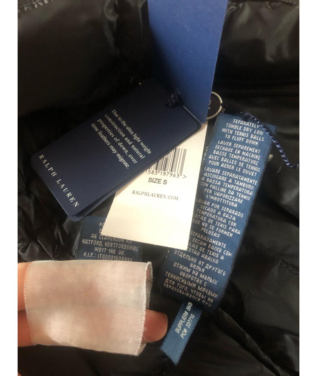 RALPH LAUREN Черный пуховик, фото 3