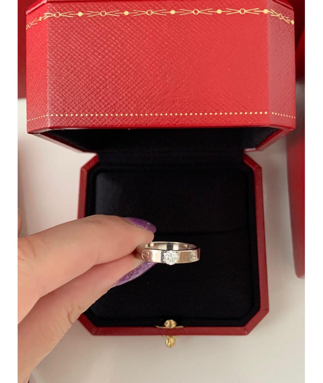 CARTIER Серебряное кольцо из белого золота, фото 4