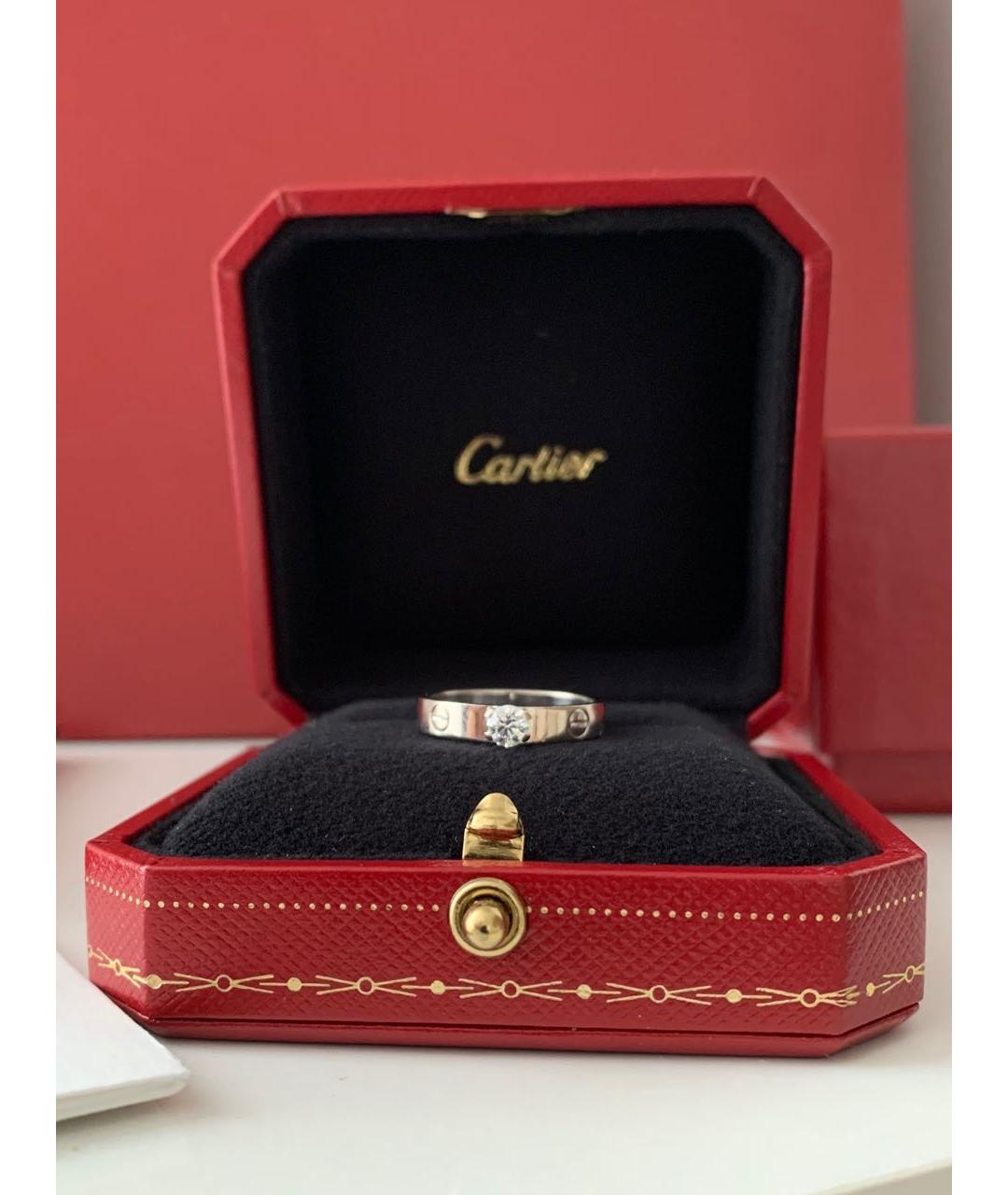 CARTIER Серебряное кольцо из белого золота, фото 5