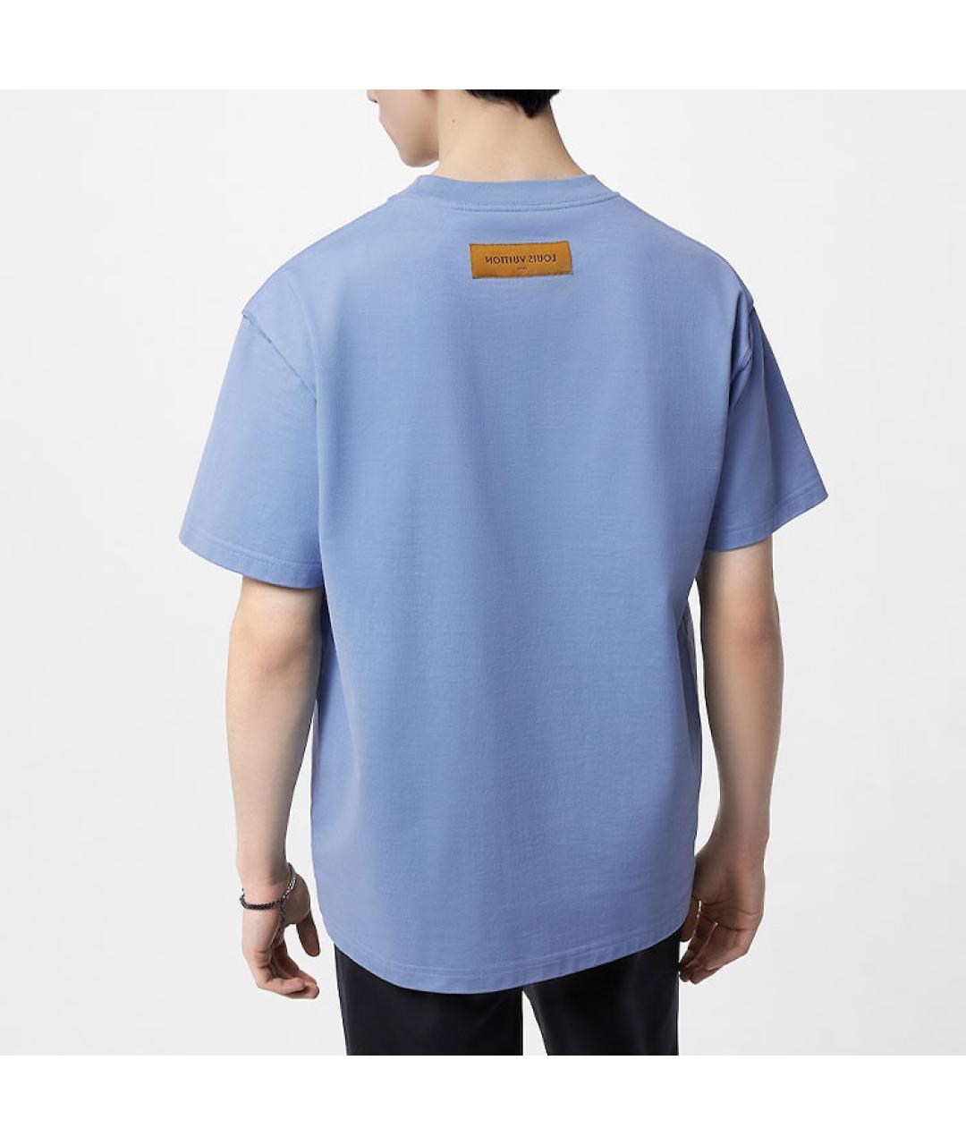 LOUIS VUITTON Синяя футболка, фото 4