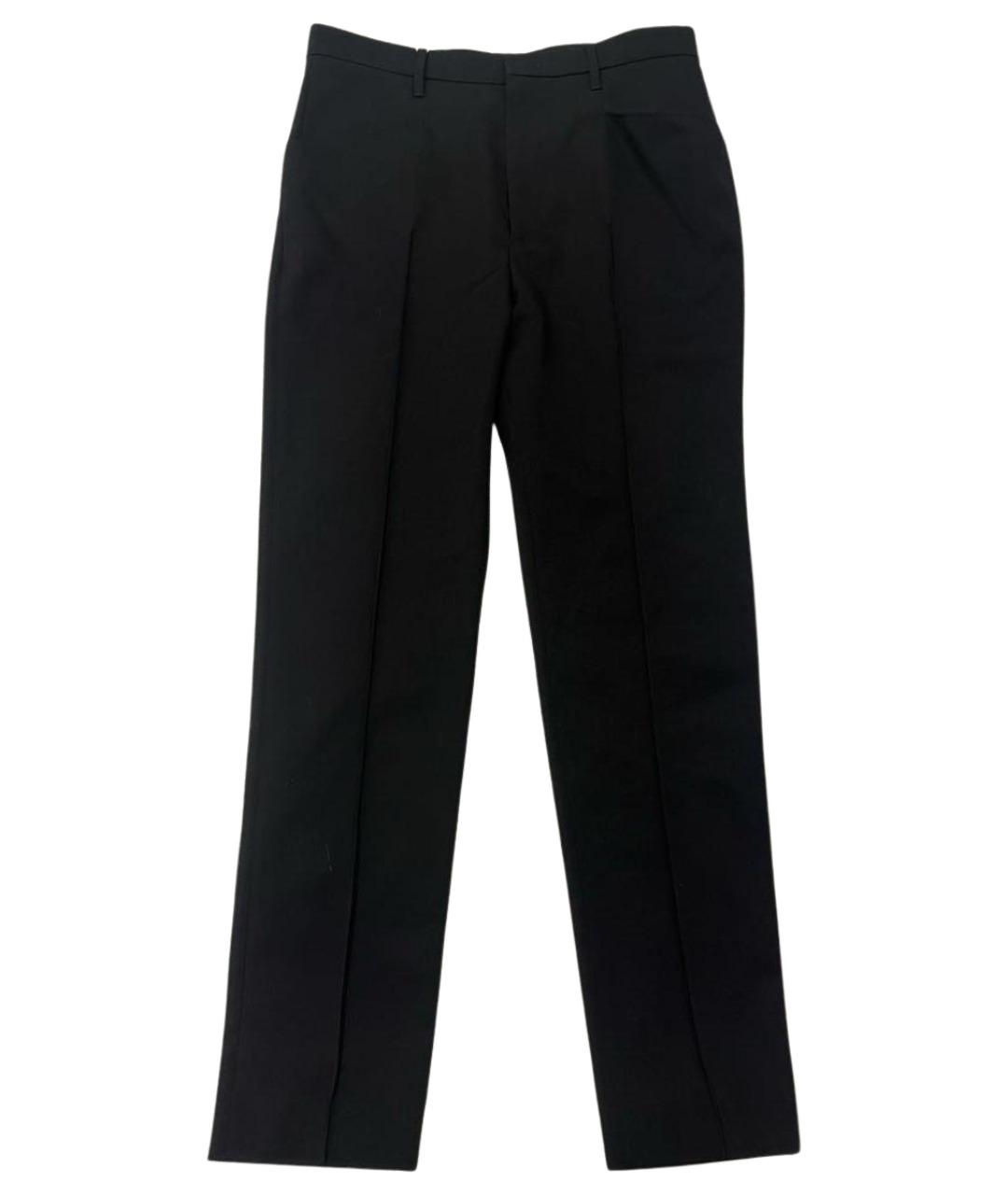 ISABEL MARANT Черные шерстяные прямые брюки, фото 1