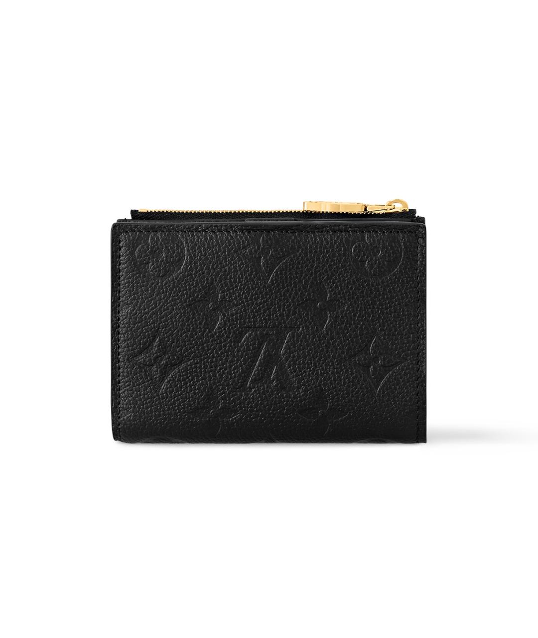 LOUIS VUITTON Черный кожаный кардхолдер, фото 3