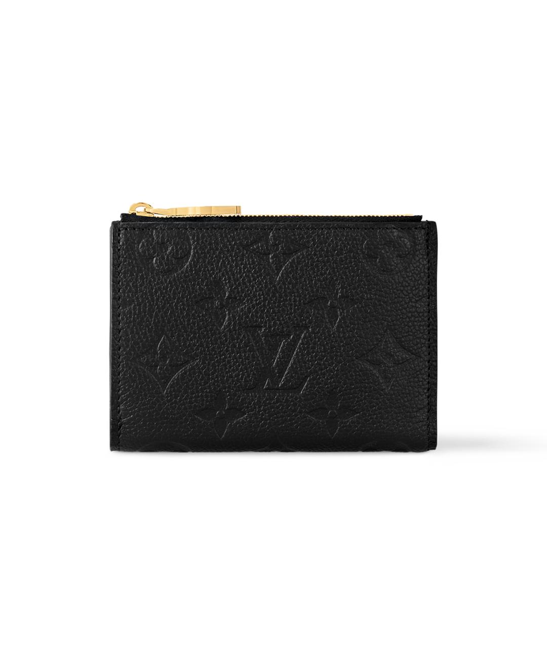 LOUIS VUITTON Черный кожаный кардхолдер, фото 1