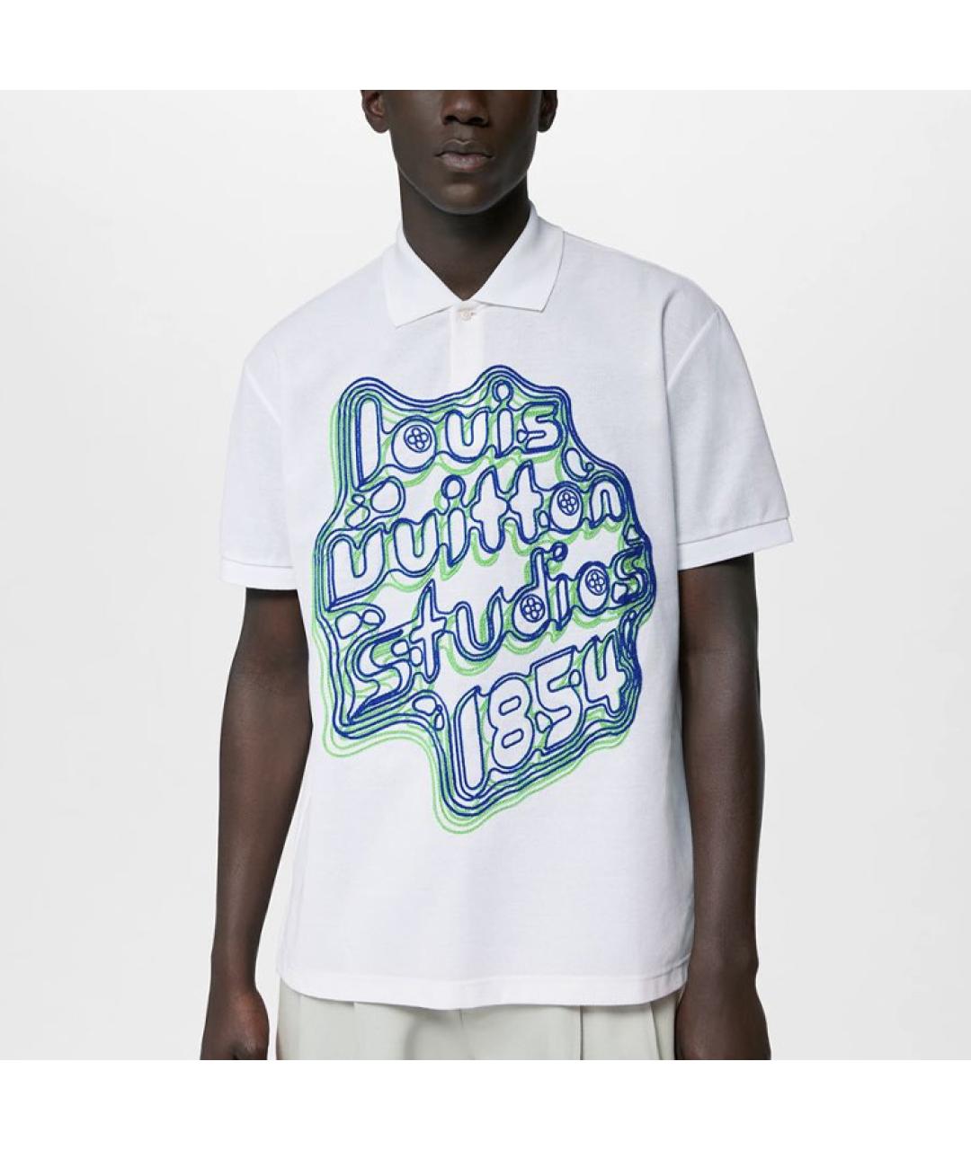 LOUIS VUITTON Белое поло с коротким рукавом, фото 2