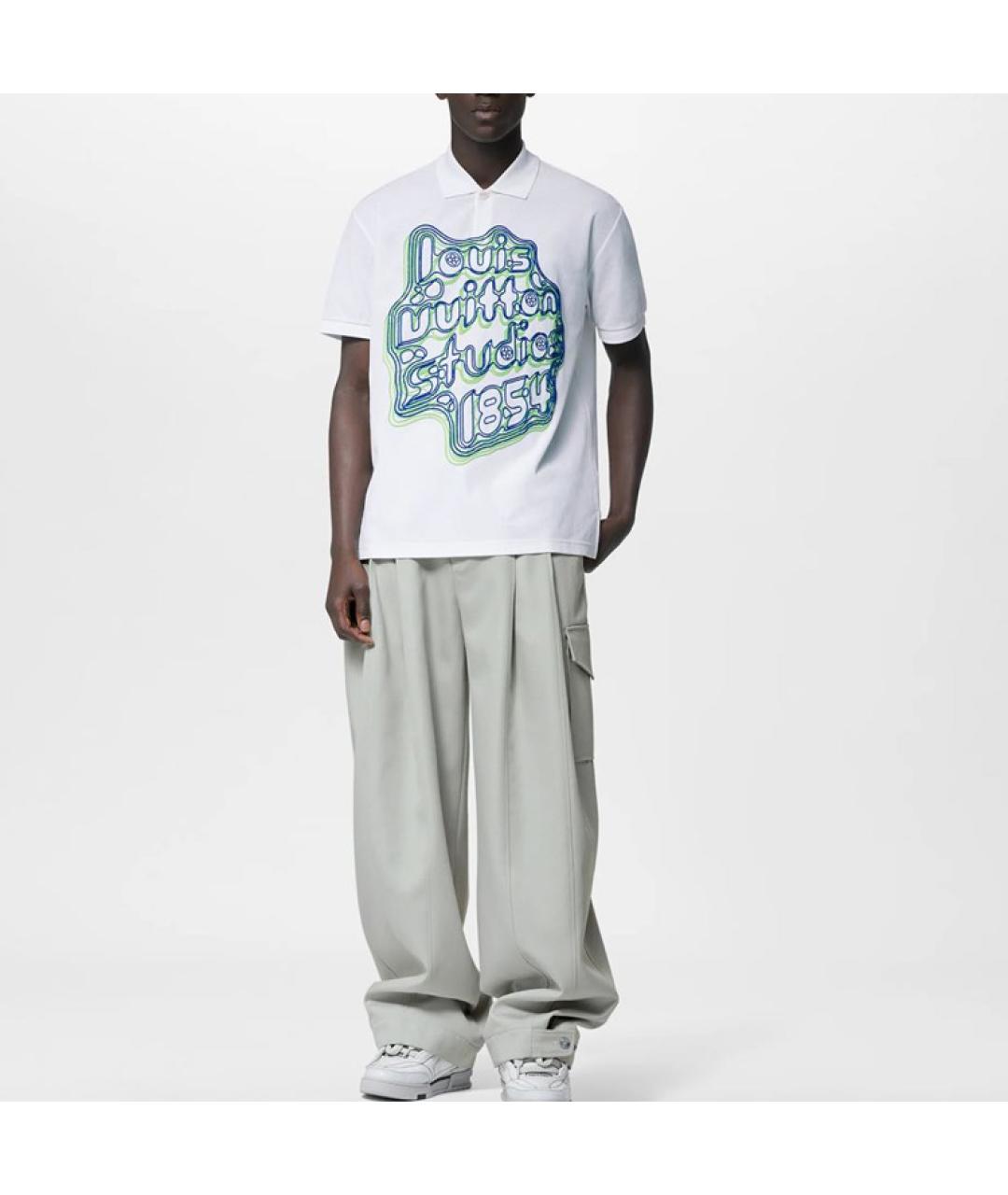 LOUIS VUITTON Белое поло с коротким рукавом, фото 4