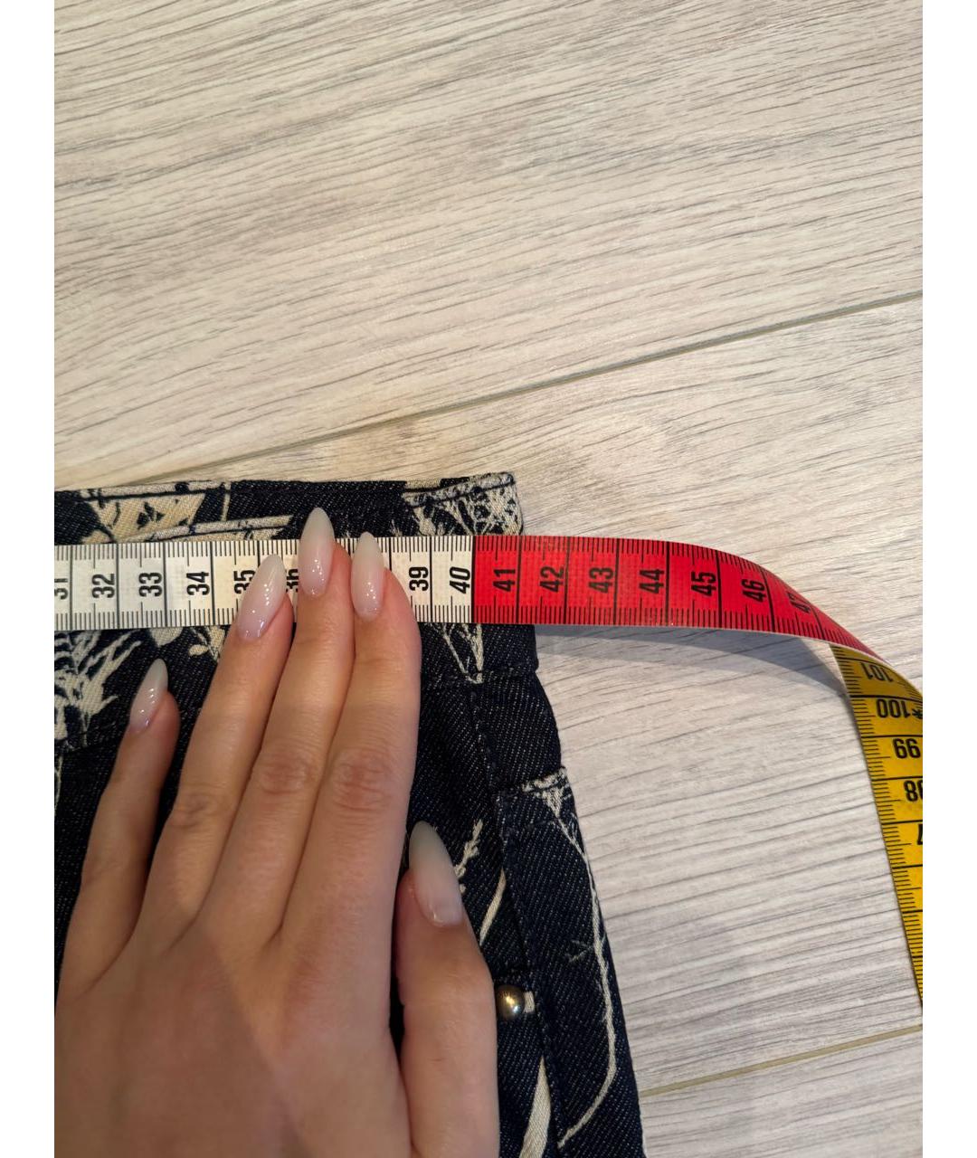 LOUIS VUITTON Темно-синие хлопковые прямые джинсы, фото 5
