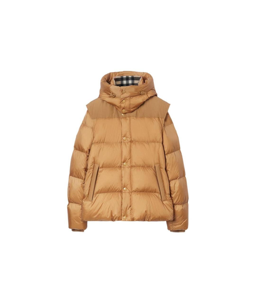 BURBERRY Коричневый пуховик, фото 7