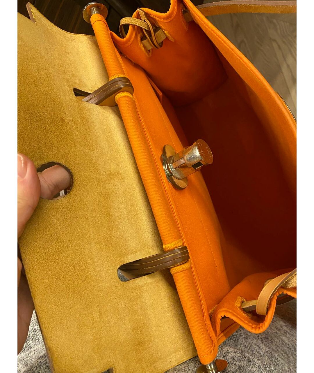 HERMES PRE-OWNED Оранжевая сумка тоут, фото 2