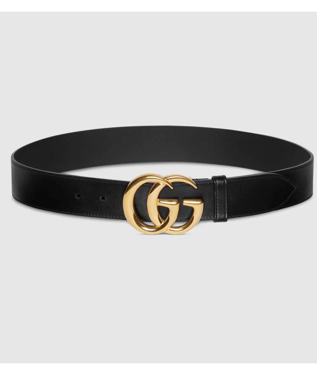 GUCCI Черный кожаный ремень, фото 7