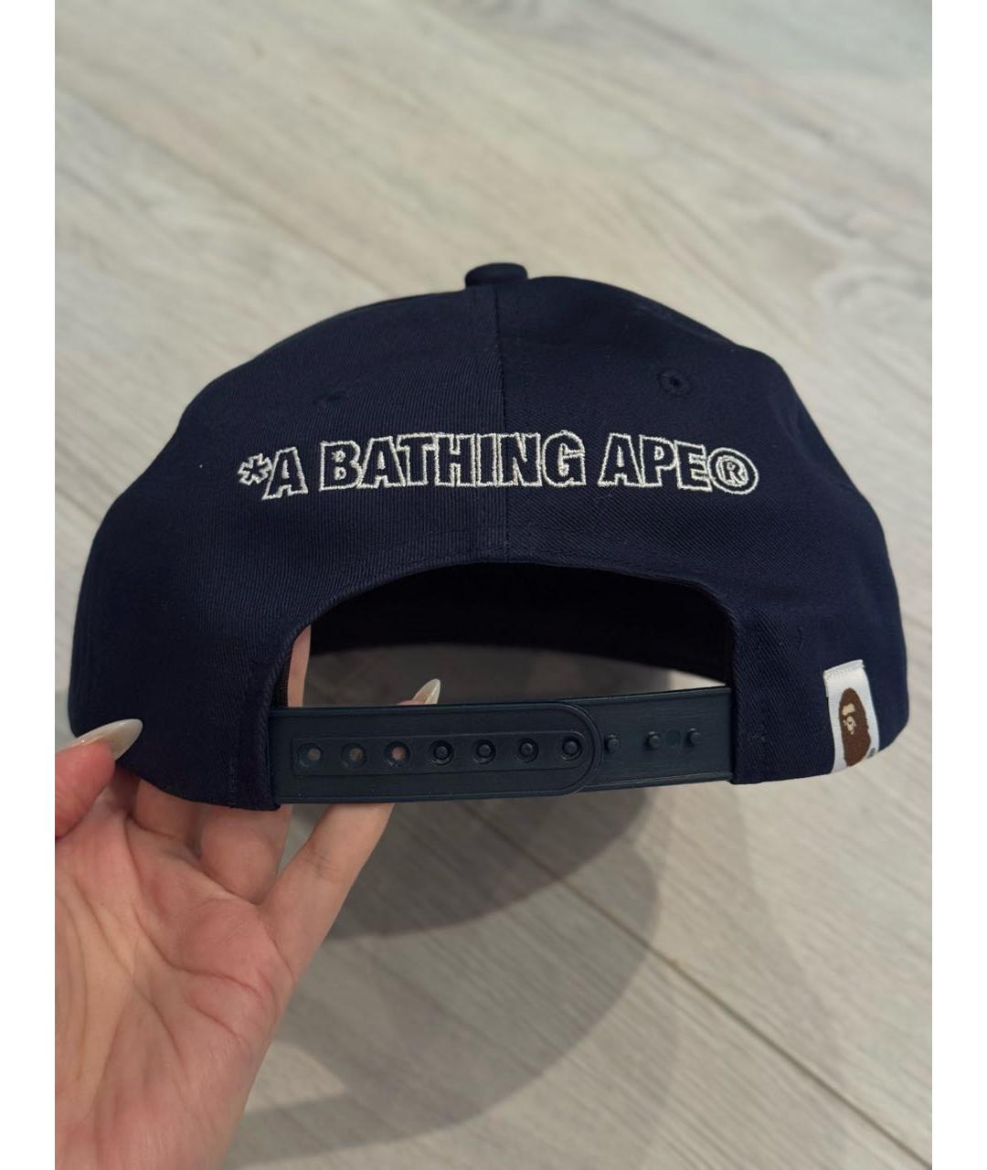 A BATHING APE Синяя хлопковая кепка/бейсболка, фото 3