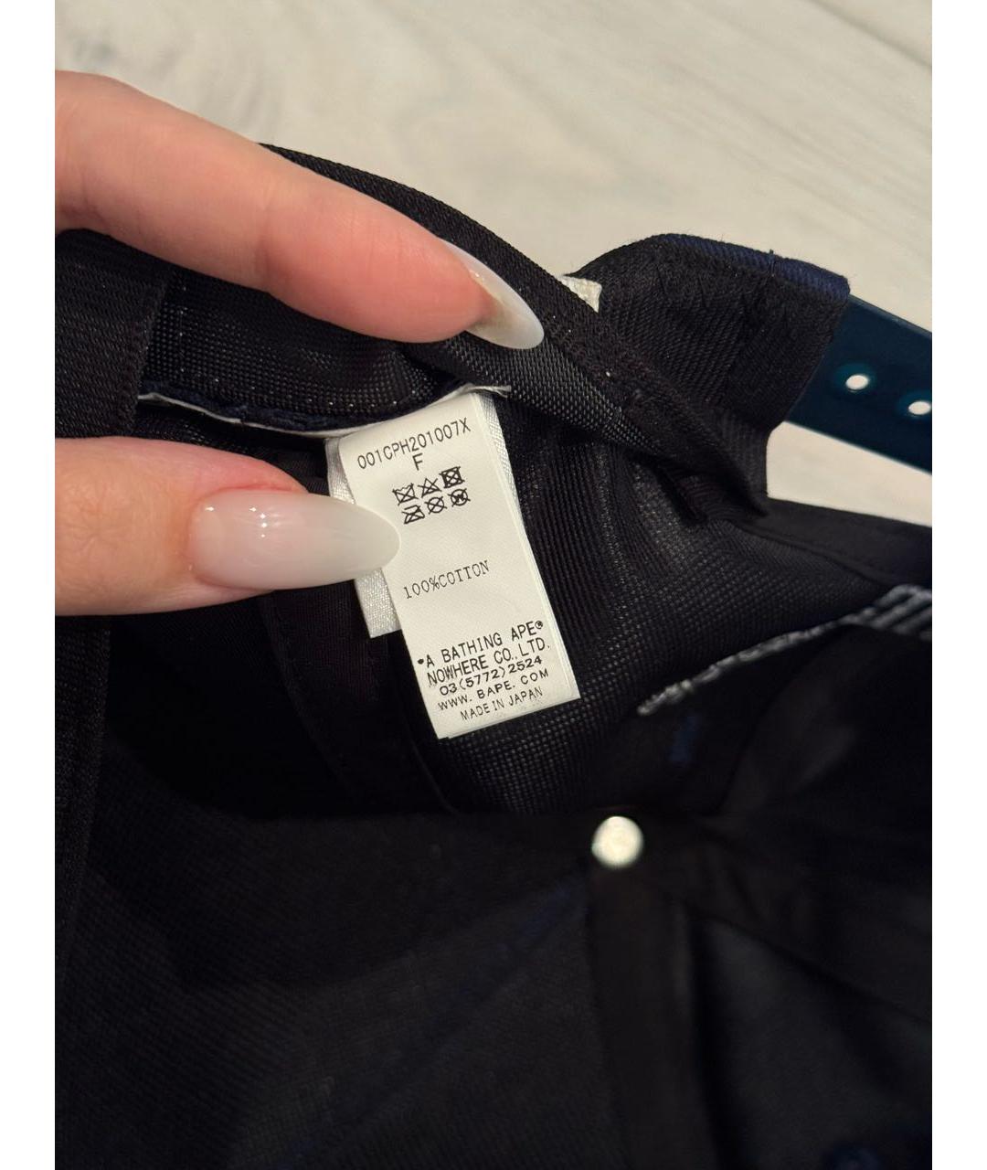 A BATHING APE Синяя хлопковая кепка/бейсболка, фото 6