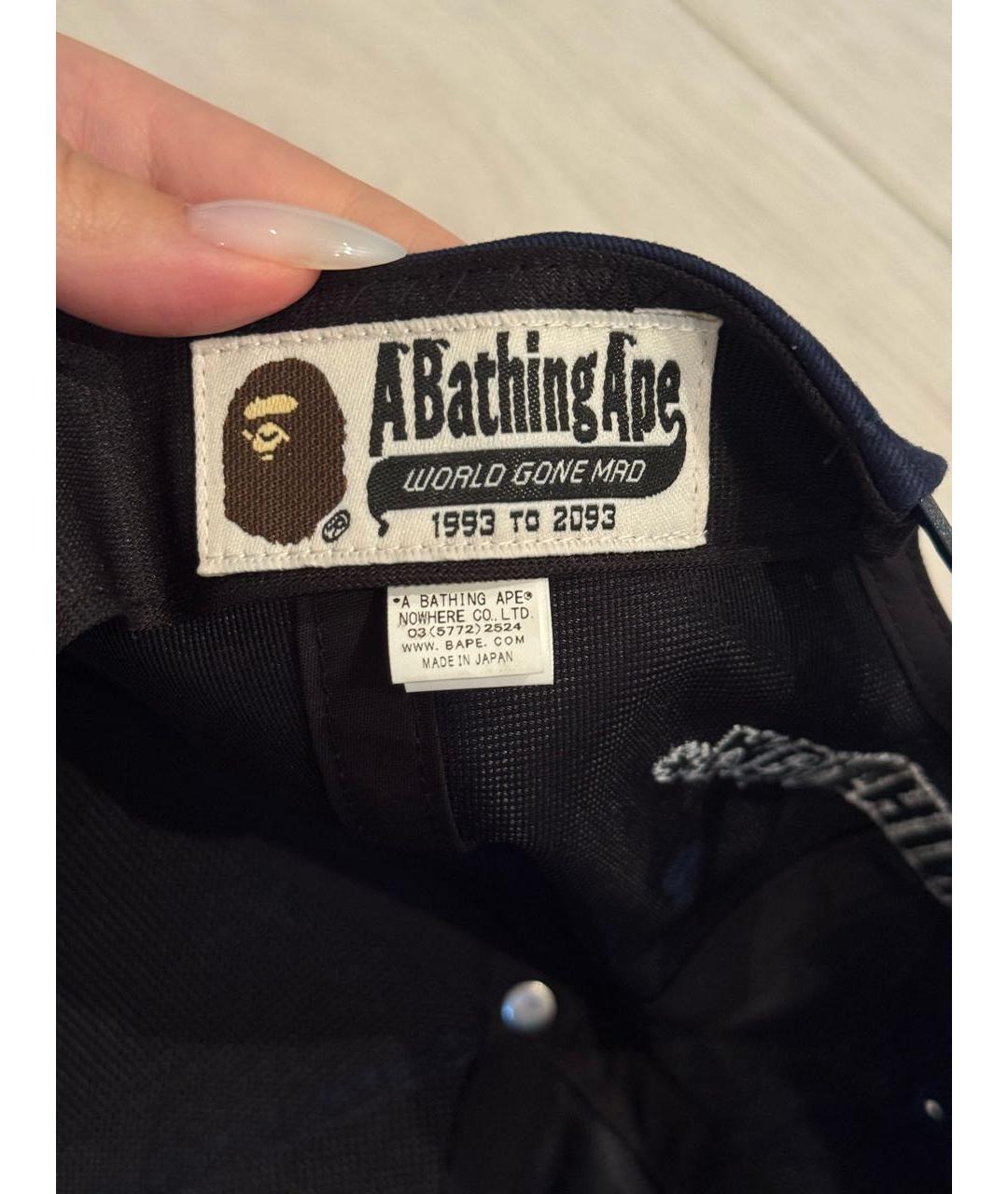 A BATHING APE Синяя хлопковая кепка/бейсболка, фото 4