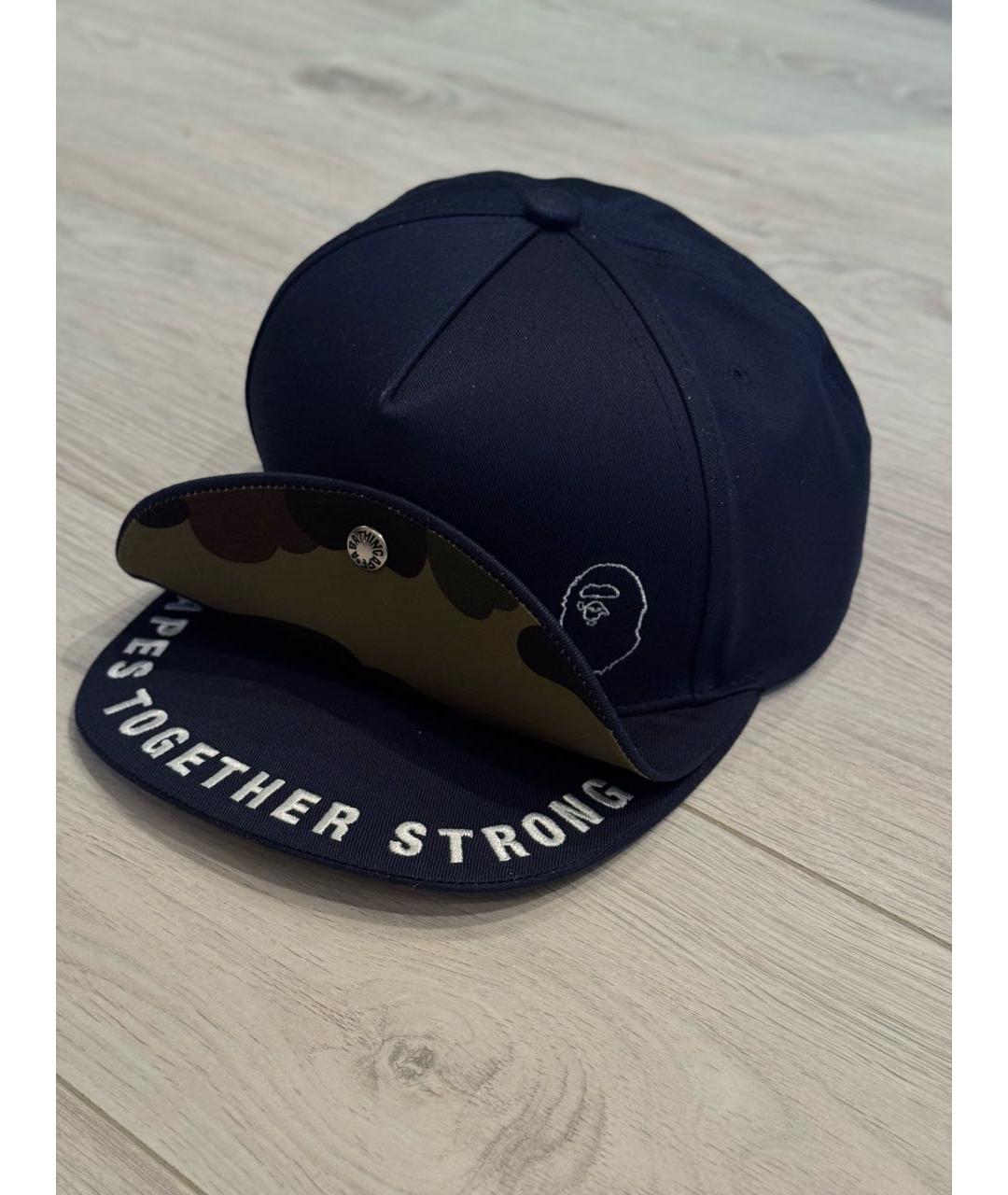 A BATHING APE Синяя хлопковая кепка/бейсболка, фото 7