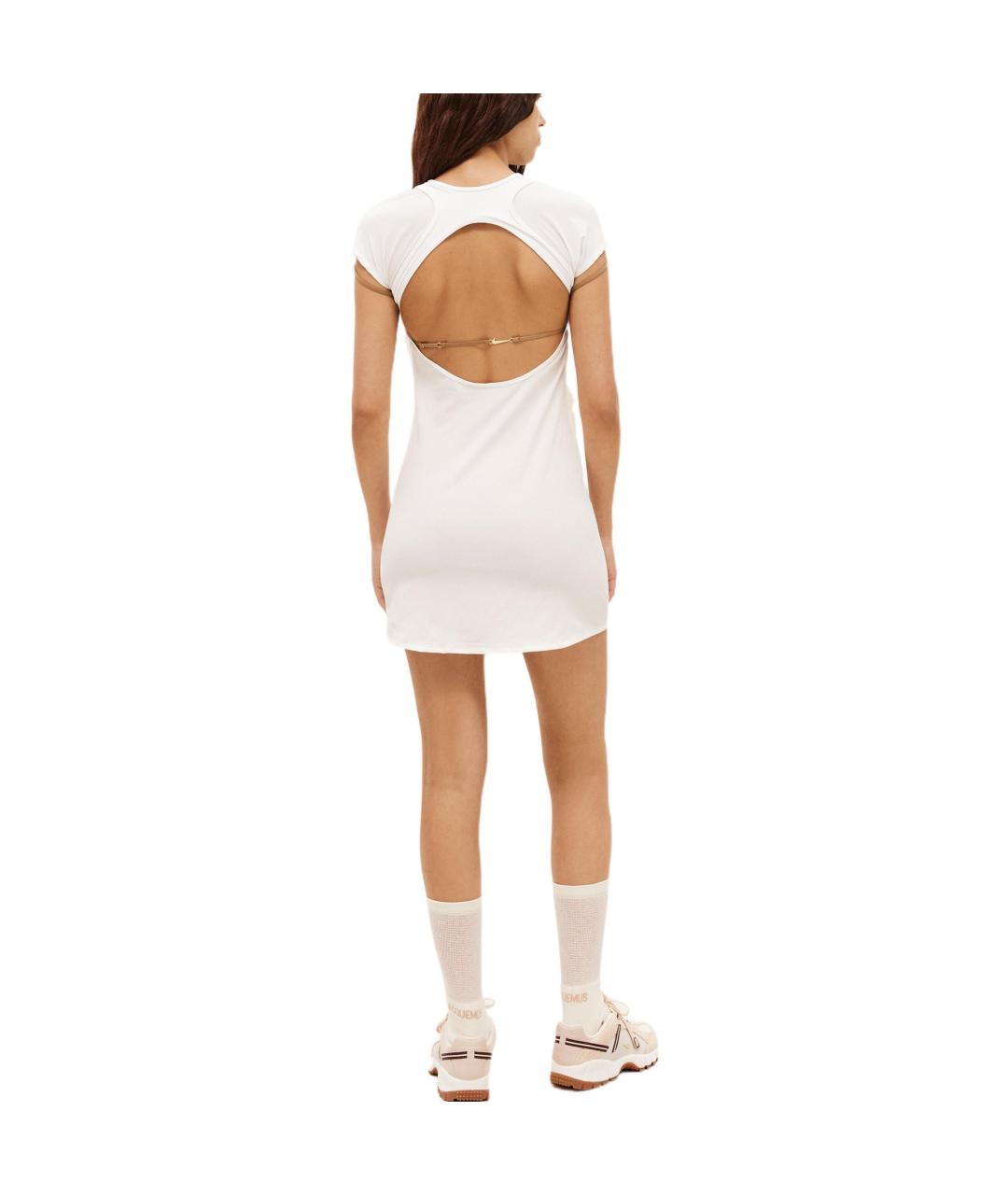 JACQUEMUS Белое повседневное платье, фото 4