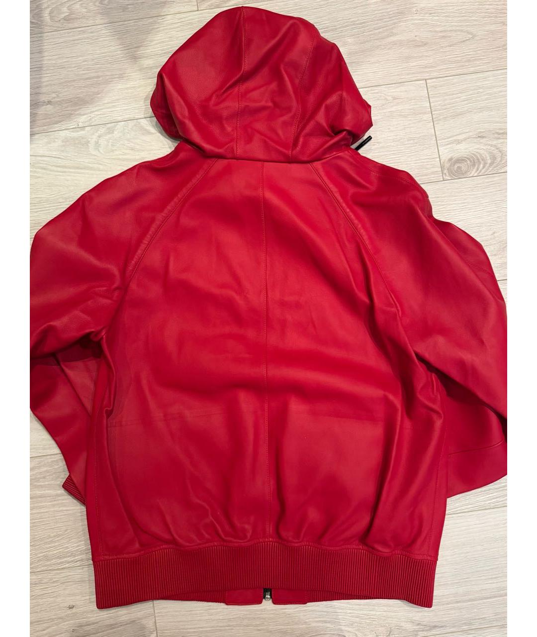 BERLUTI Красная кожаная куртка, фото 2