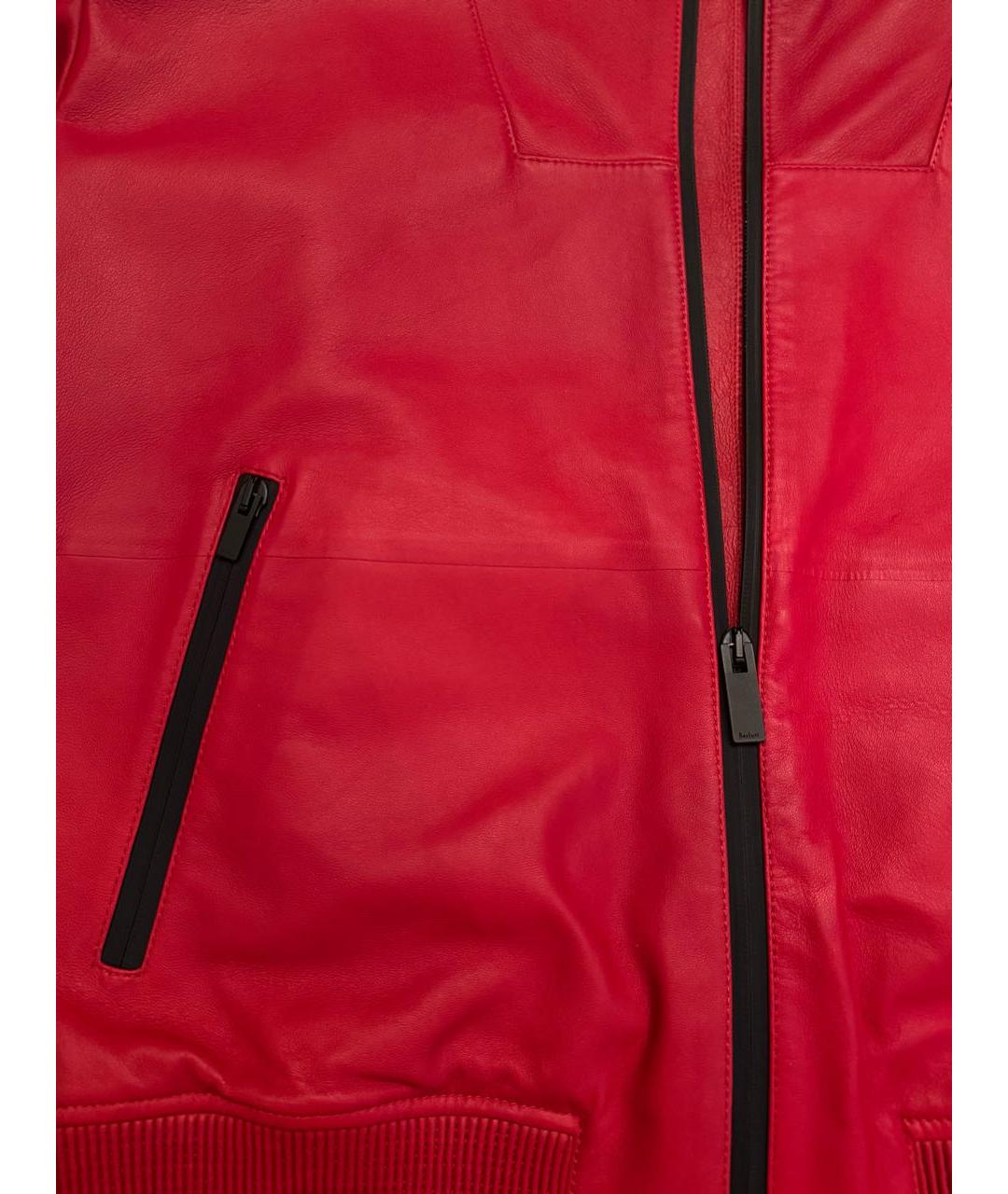 BERLUTI Красная кожаная куртка, фото 4