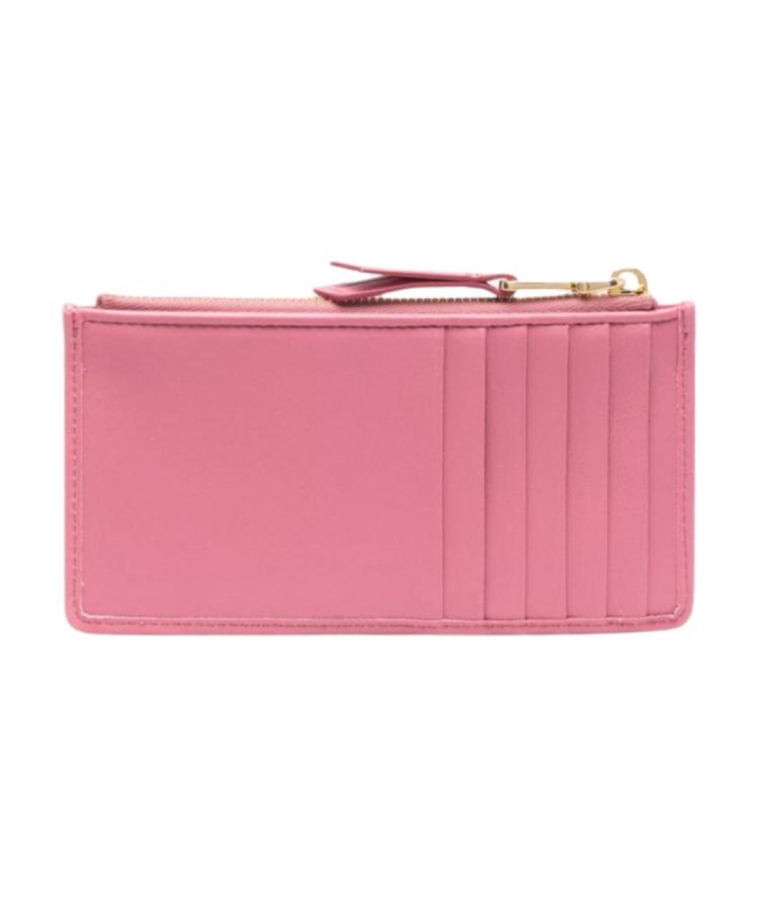 MIU MIU Розовый кожаный кошелек, фото 4