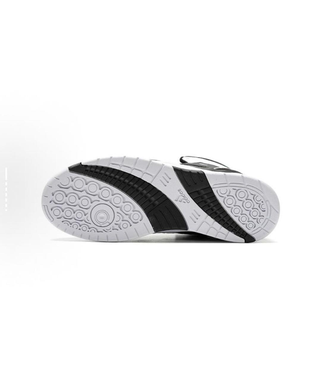ADIDAS Черные кожаные высокие кроссовки / кеды, фото 5