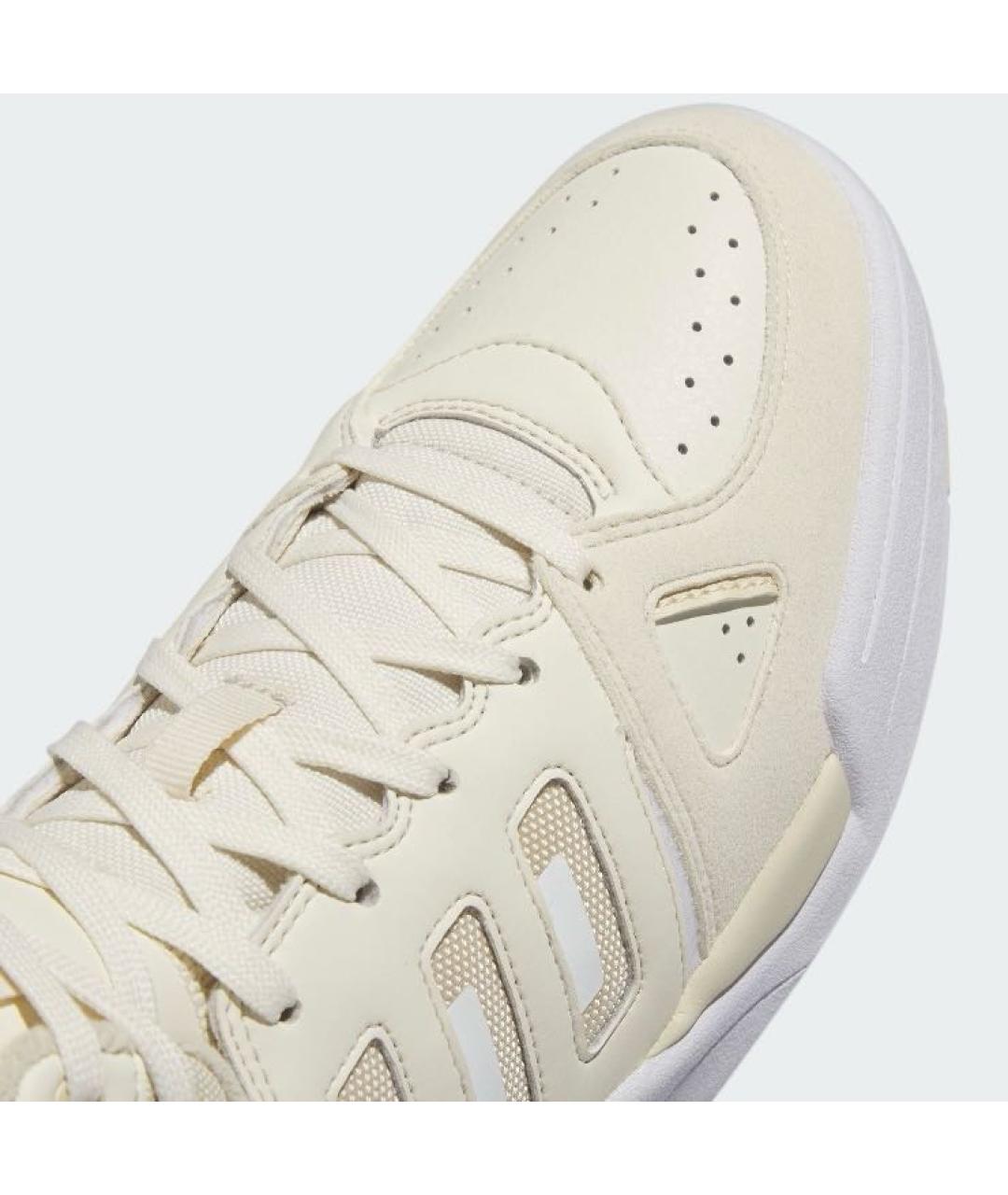 ADIDAS Бежевые кожаные высокие кроссовки / кеды, фото 8