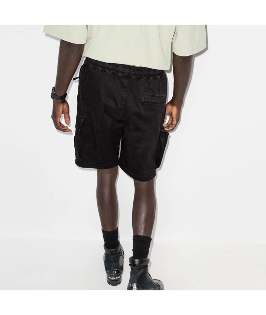 STONE ISLAND Черные шорты, фото 3