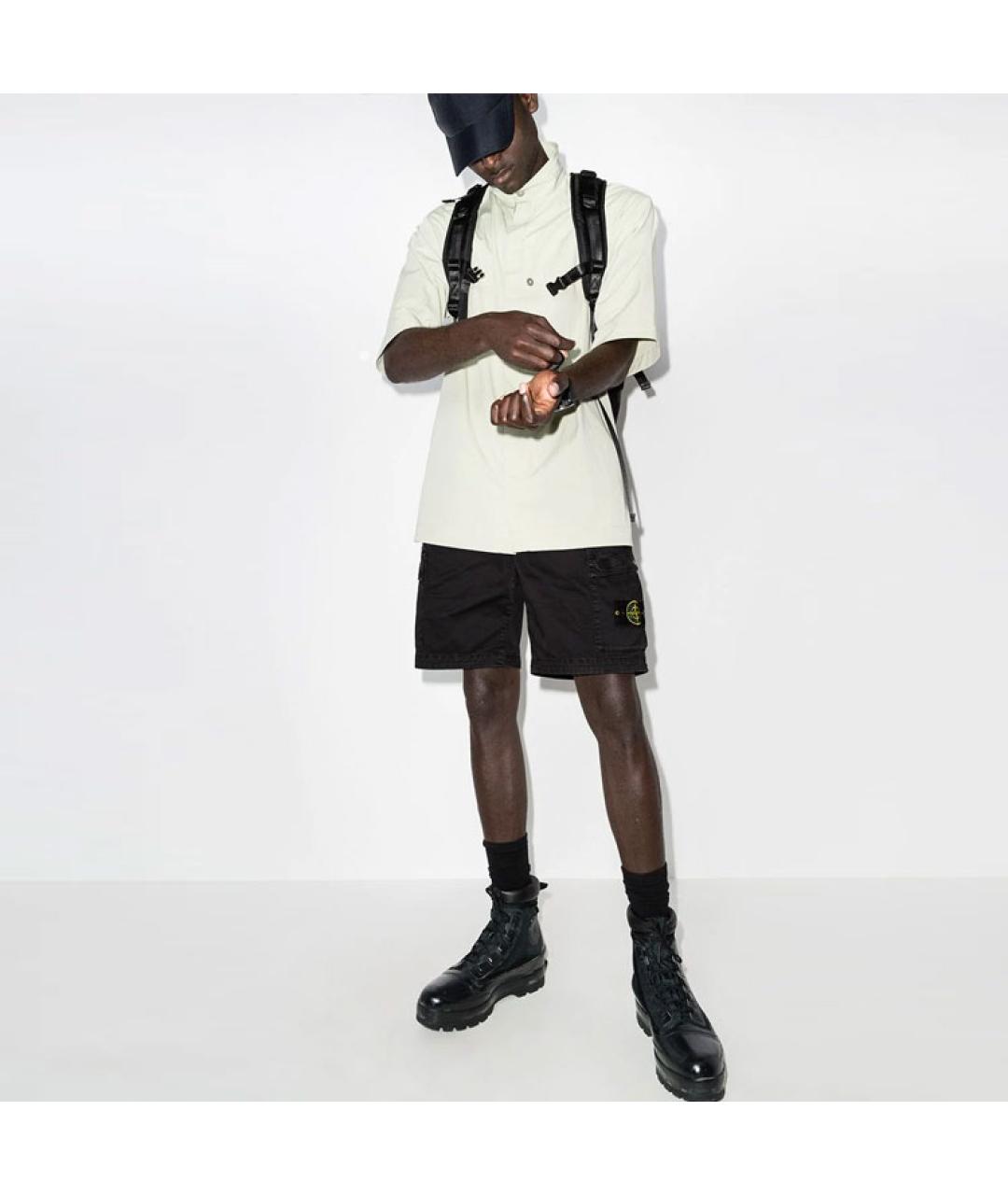 STONE ISLAND Черные шорты, фото 5