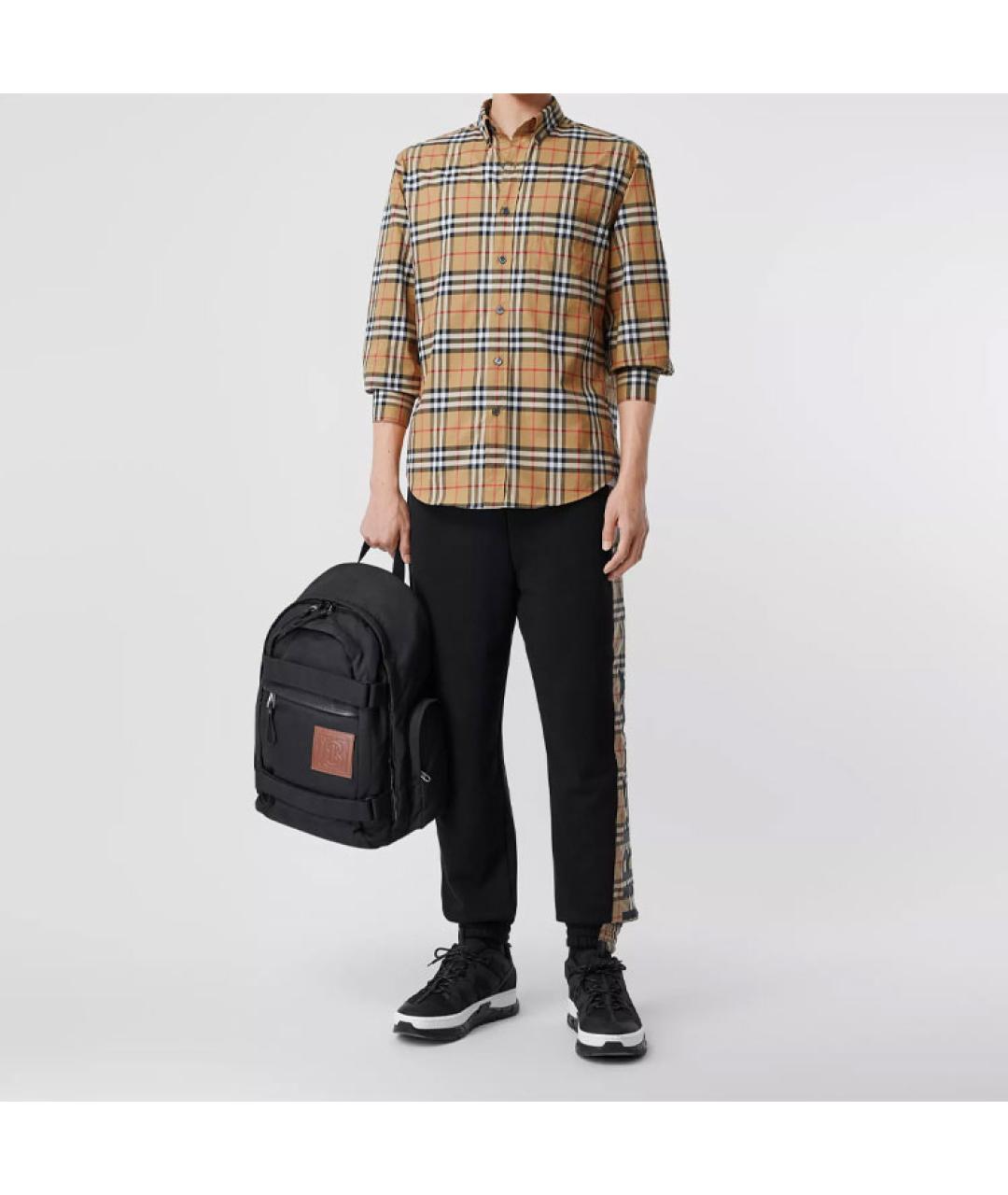 BURBERRY Бежевая хлопковая рубашка, фото 2