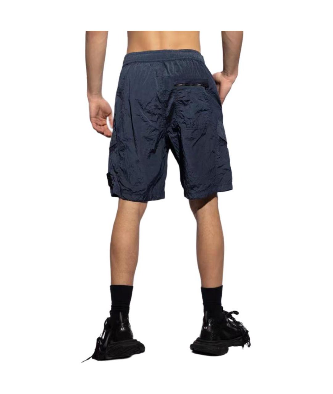 STONE ISLAND Синие шорты, фото 4