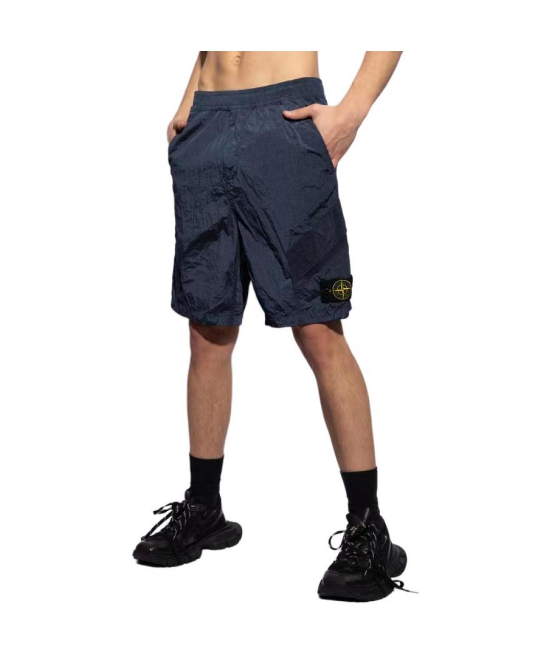 STONE ISLAND Синие шорты, фото 5