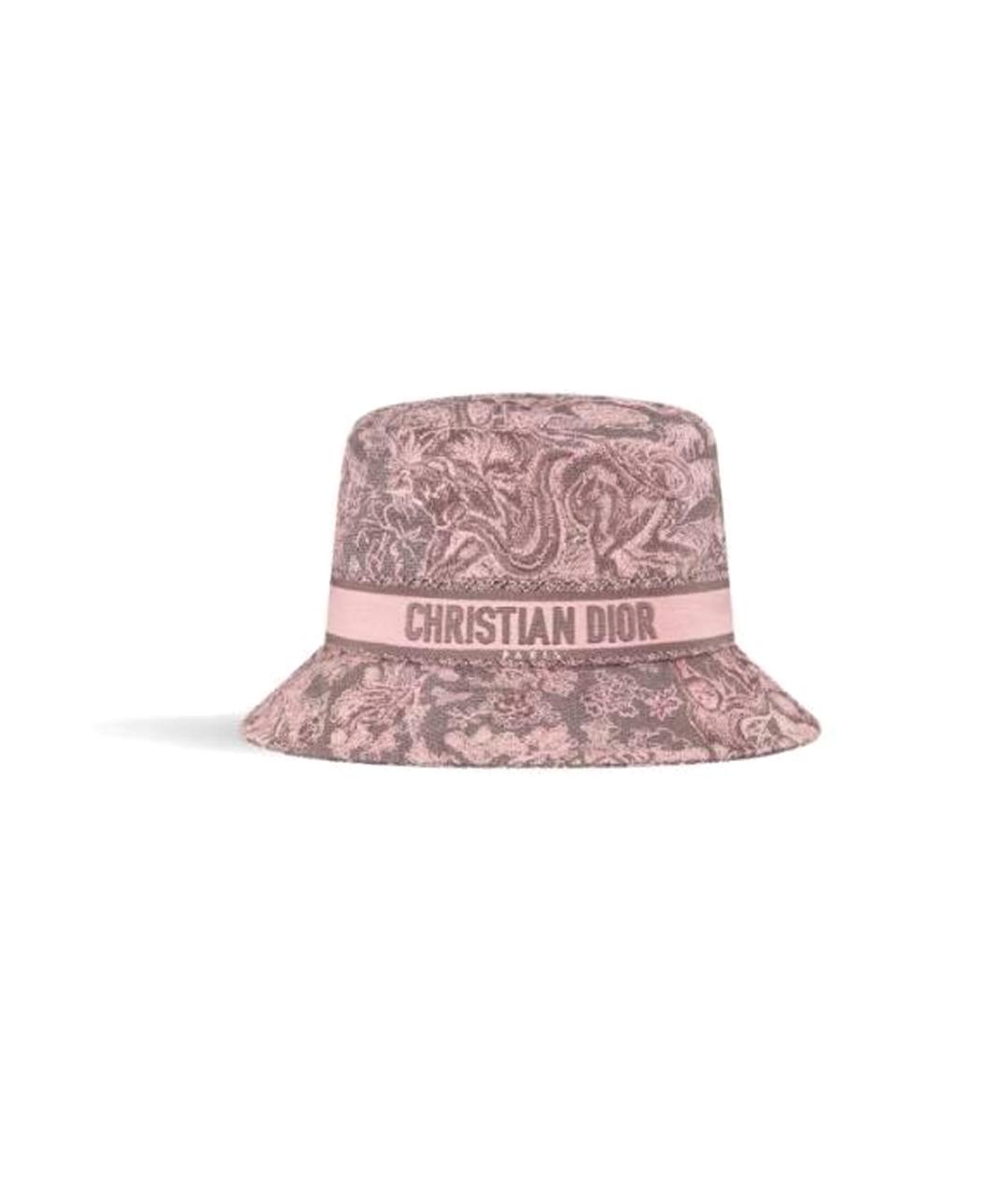 CHRISTIAN DIOR Розовая хлопковая панама, фото 1